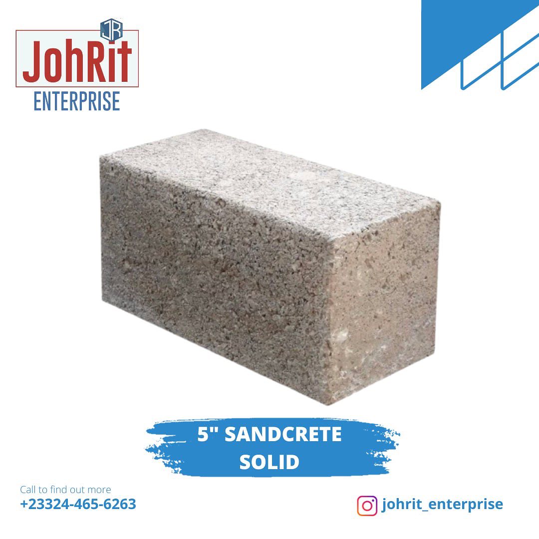 Johrit - 🏗️ Building Excellence, One Block at a Time: 5-inch Sandcrete ...