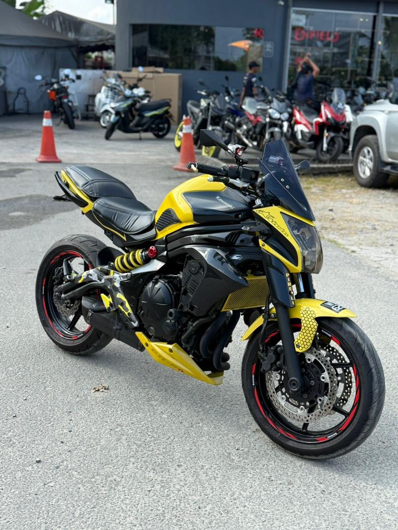 🔥Kawasaki ER-6n (YELLOW) – 2012🔥 📌 Condition: Good condition