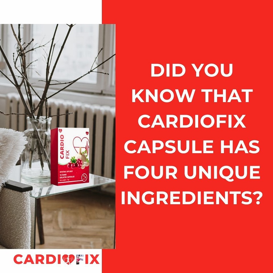 Cardiofix - Cardiofix has four powerful ingredients that... | Facebook