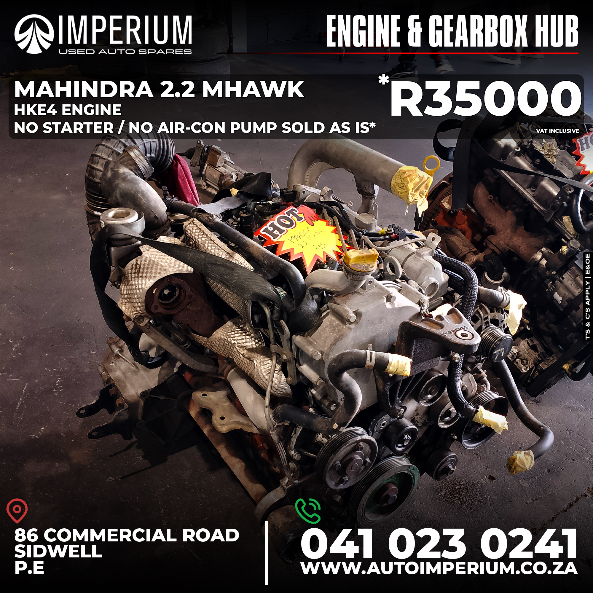 Imperium Used Auto Spares - Engine & Gearbox Hub | Port Elizabeth