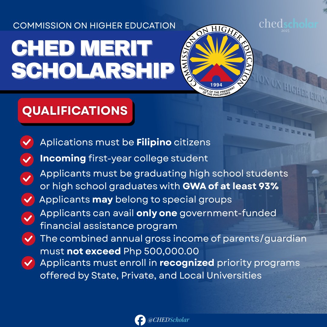 CHED Scholarship 2025 (Nationwide Community) | CHED QUALIFICATIONS📝 ...