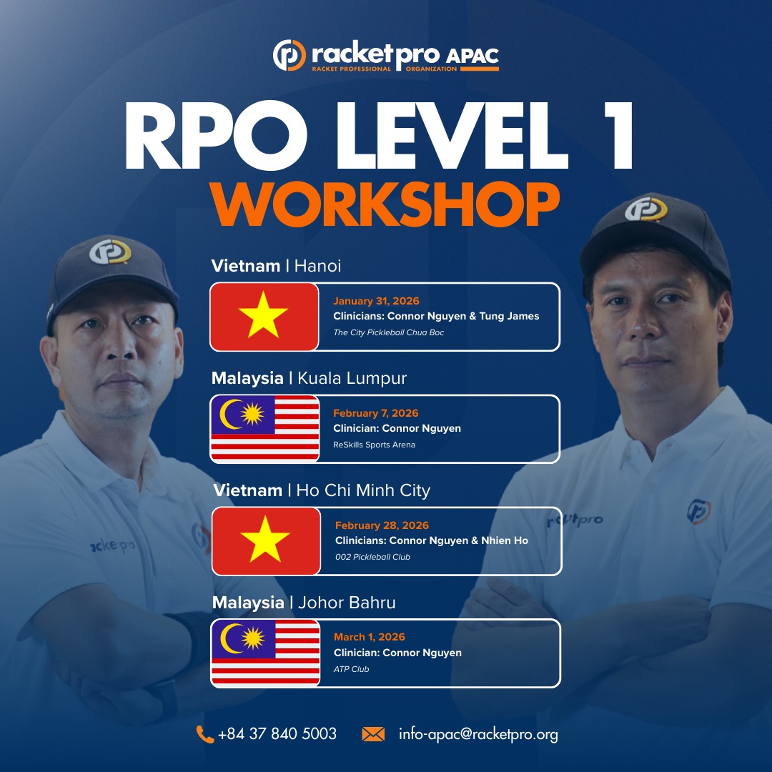 Racketpro - 𝗨𝗣𝗖𝗢𝗠𝗜𝗡𝗚 𝗥𝗣𝗢 𝗟𝗘𝗩𝗘𝗟 𝟭 𝗪𝗢𝗥𝗞𝗦𝗛𝗢𝗣 𝗜𝗡 𝟮𝟬𝟮𝟲 The RPO Level 1 ...