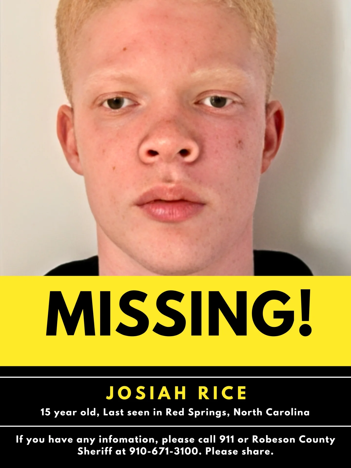 Outrageous - 🚨 MISSING TEEN — JOSIAH RICE 🚨 15-year-old Josiah Rice is ...