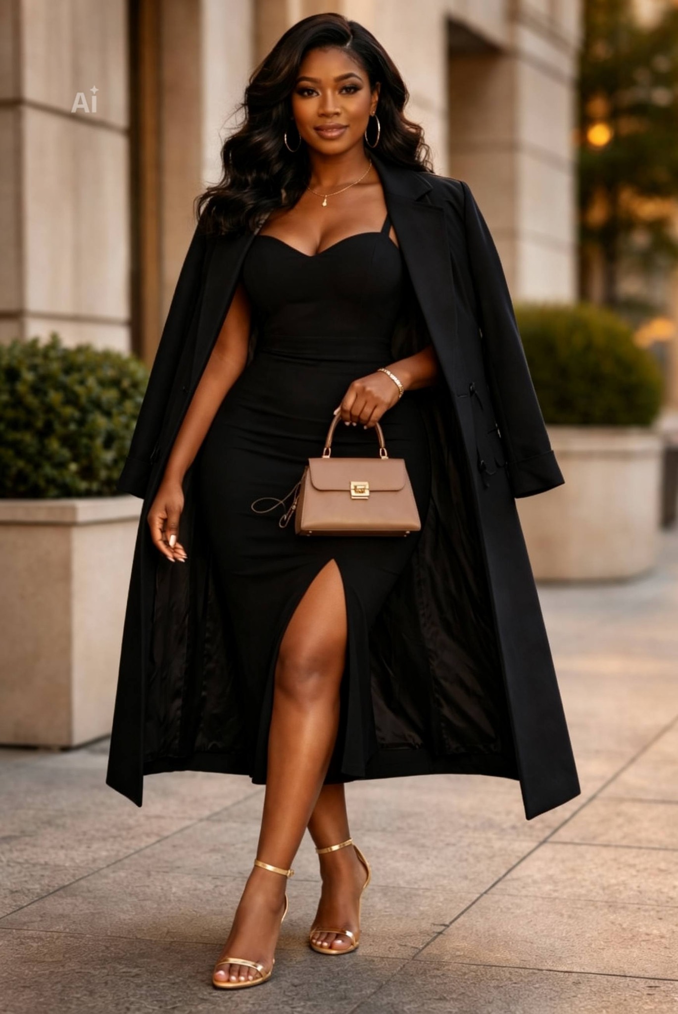 THE MORE BLACK YOU WEAR , THE MORE POWERFUL YOU LOOK 🖤🔥 Dress - @bespokeebysuhhassgrover Pic Captured