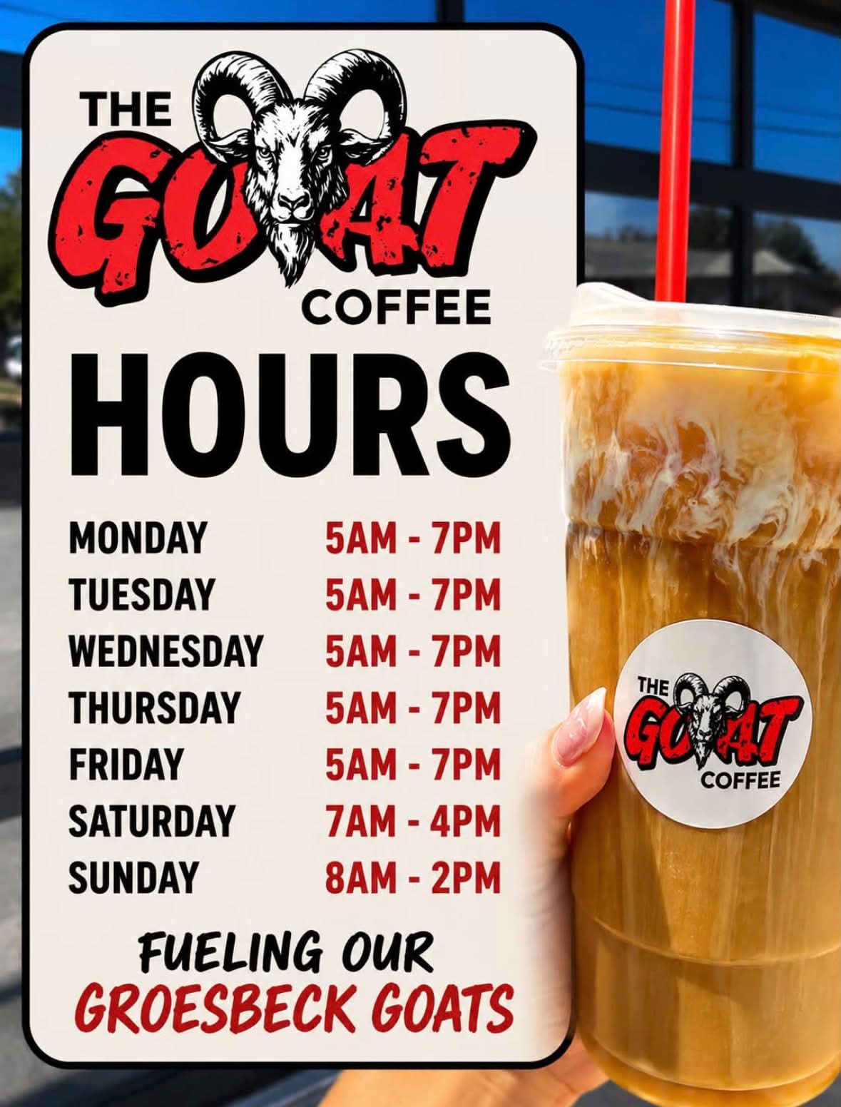 The GOAT Coffee | Groesbeck TX