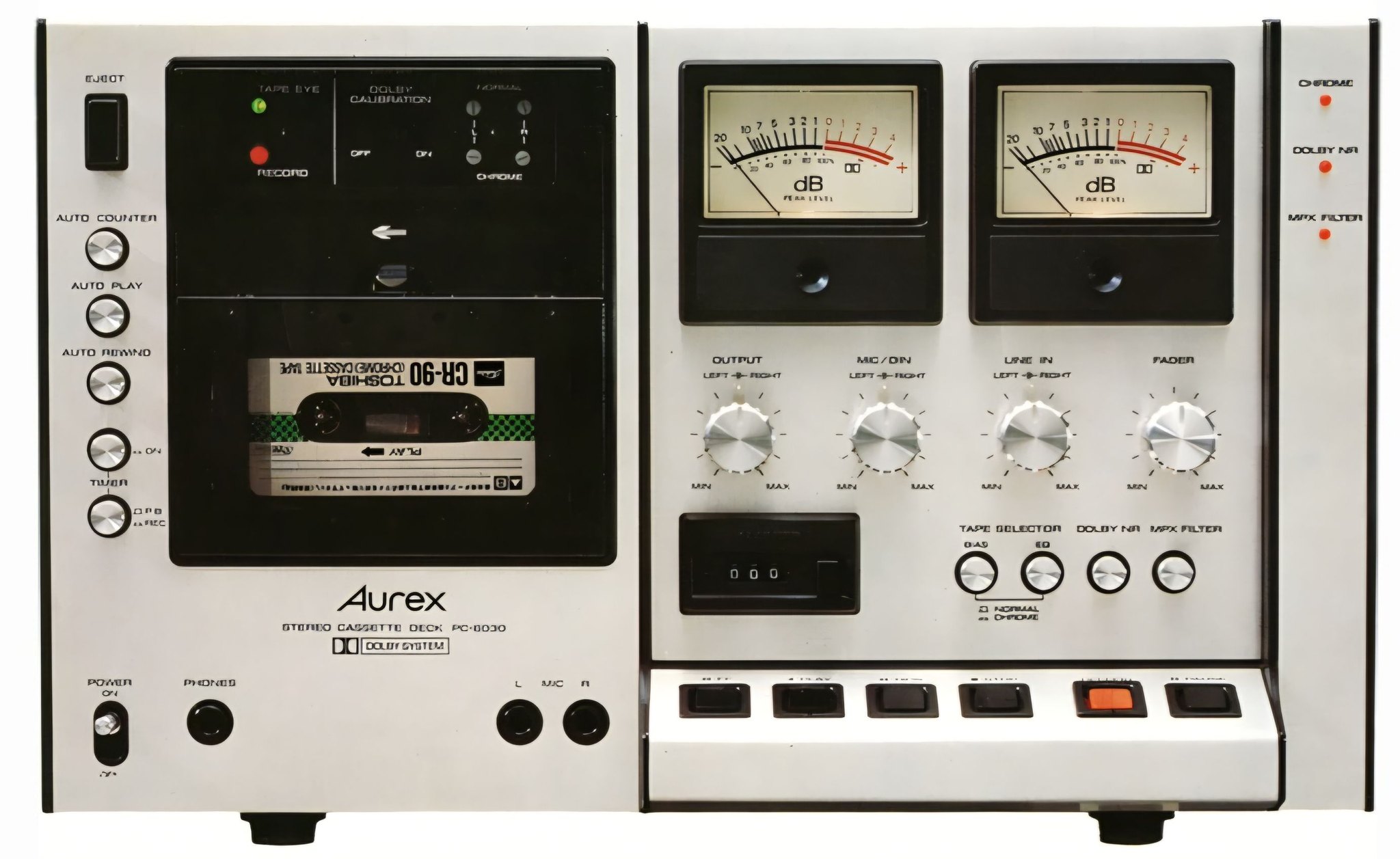 Toshiba Aurex PC-X80AD stereo cassette deck