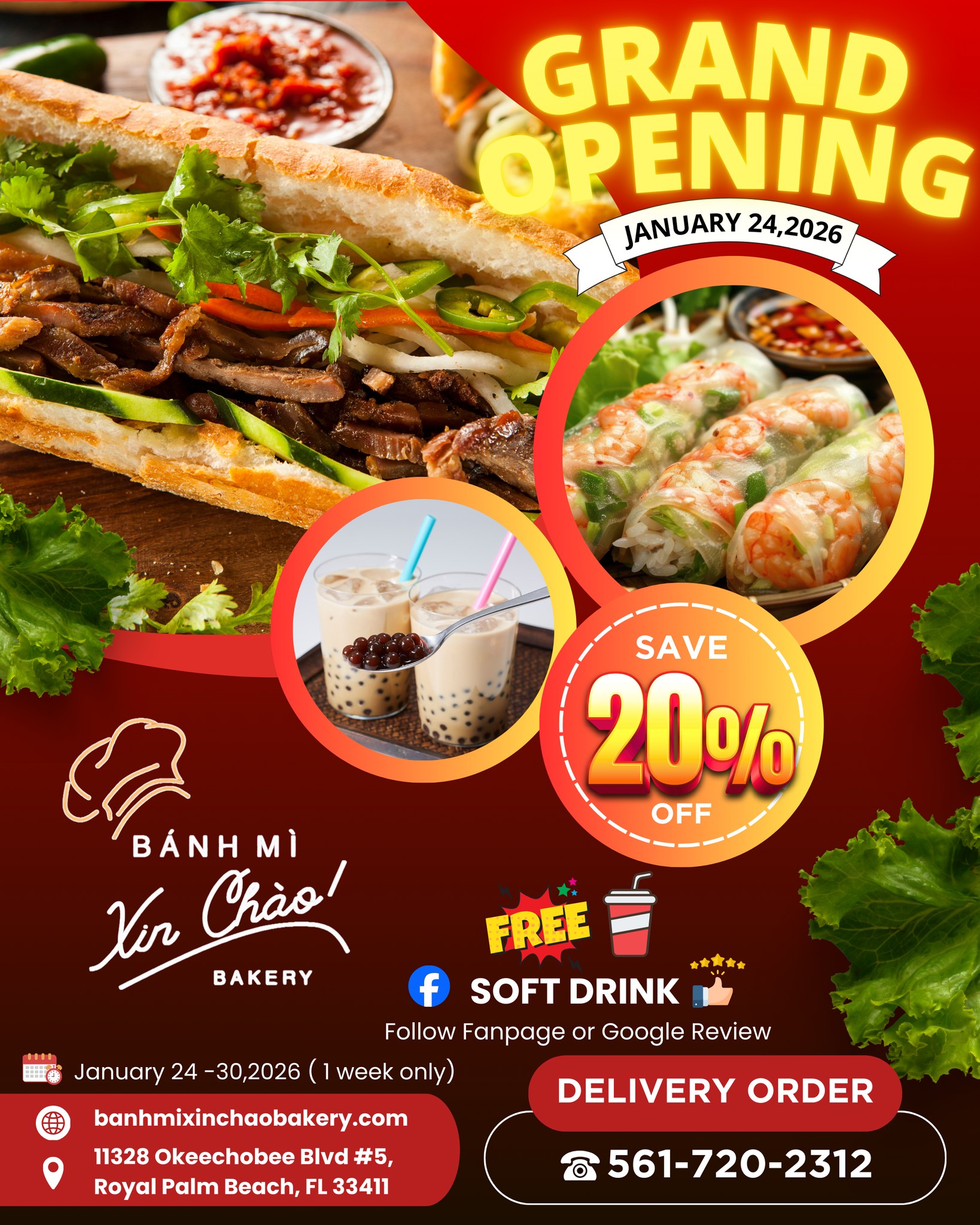 🎉 𝐆𝐑𝐀𝐍𝐃 𝐎𝐏𝐄𝐍𝐈𝐍𝐆 𝐒𝐏𝐄𝐂𝐈𝐀𝐋! 🎉 𝐁𝐚𝐧𝐡... - Banh Mi Xin Chao Bakery | Facebook