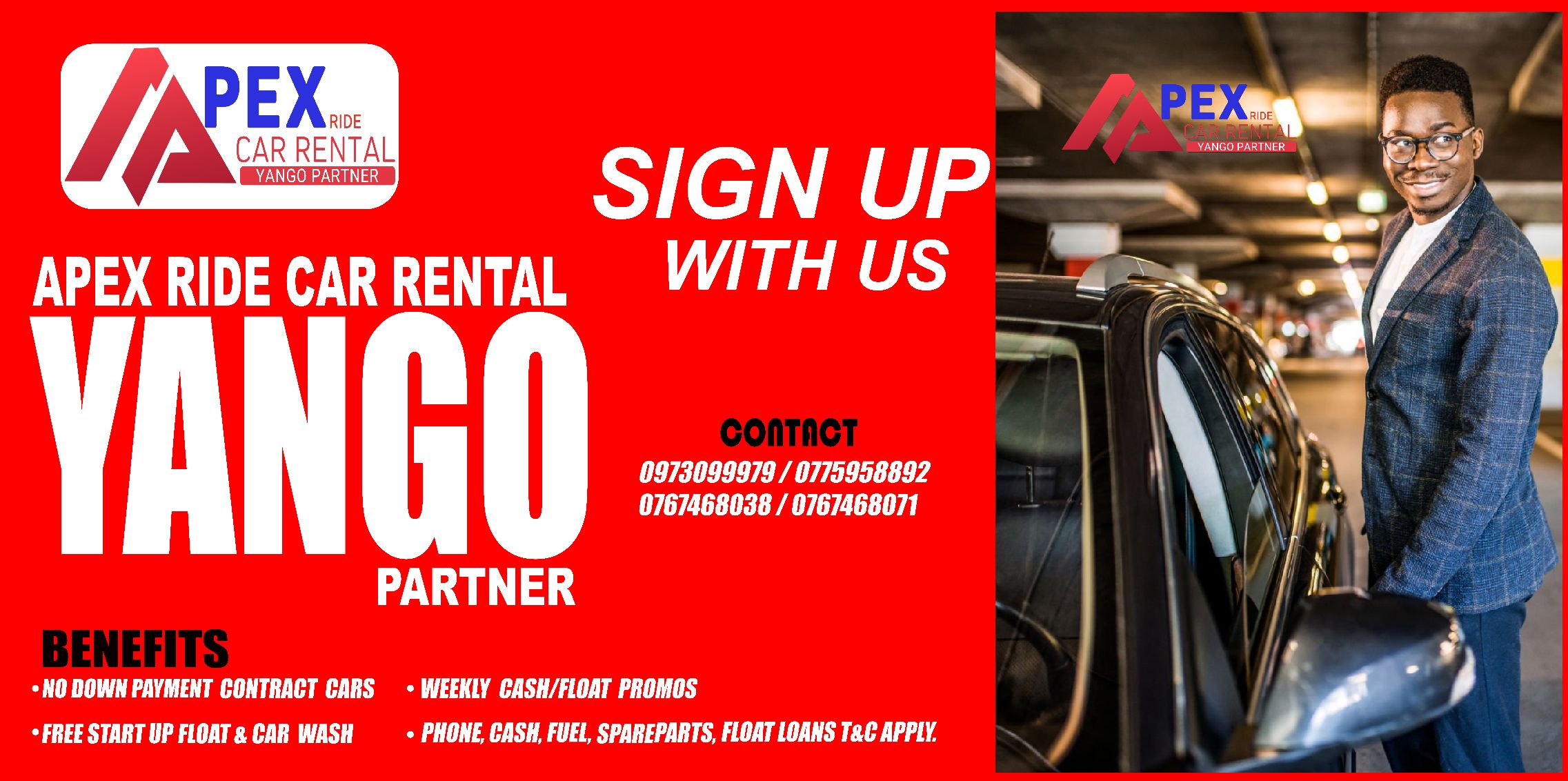 Apex Ride Car Rental Yango | Lusaka