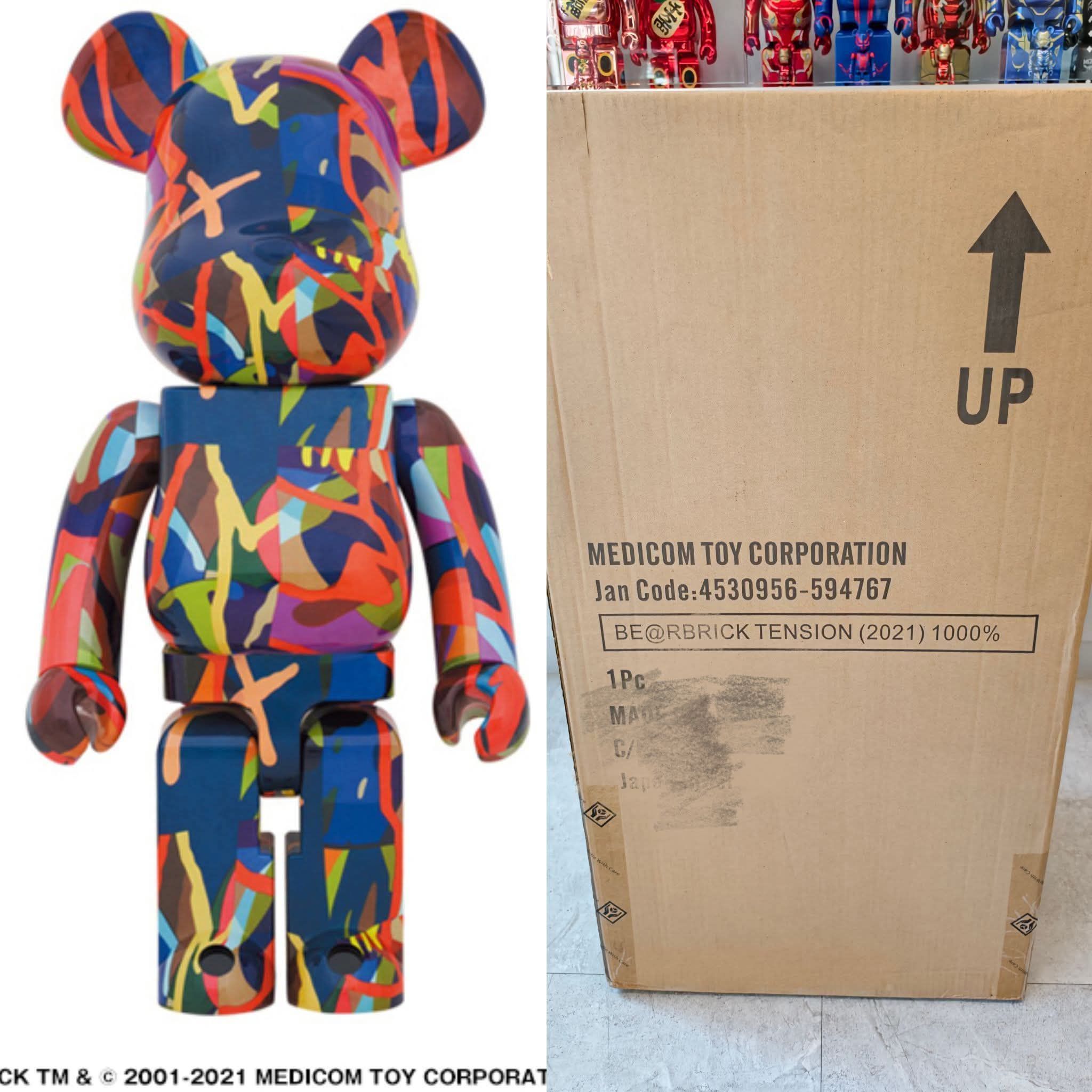 直購文24小時內快速出貨高雄可自取BE@RBRICK KAWS TENSION 1000% 價格 