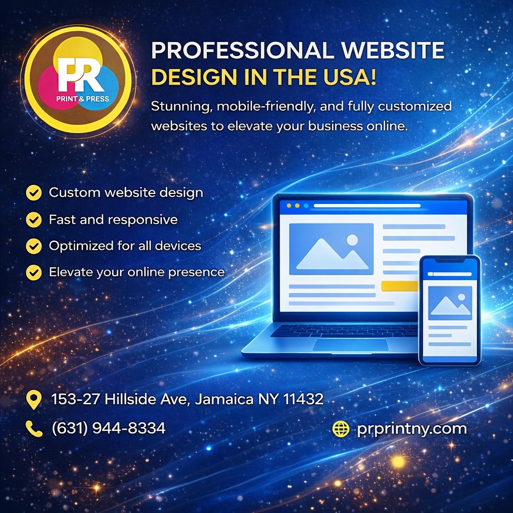 🌐 Professional Website Design in the... - PR Printing & Press | Facebook
