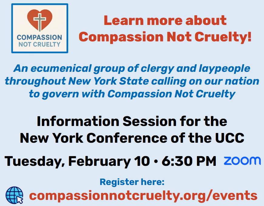 Compassion - Join us for an information session for the New York ...
