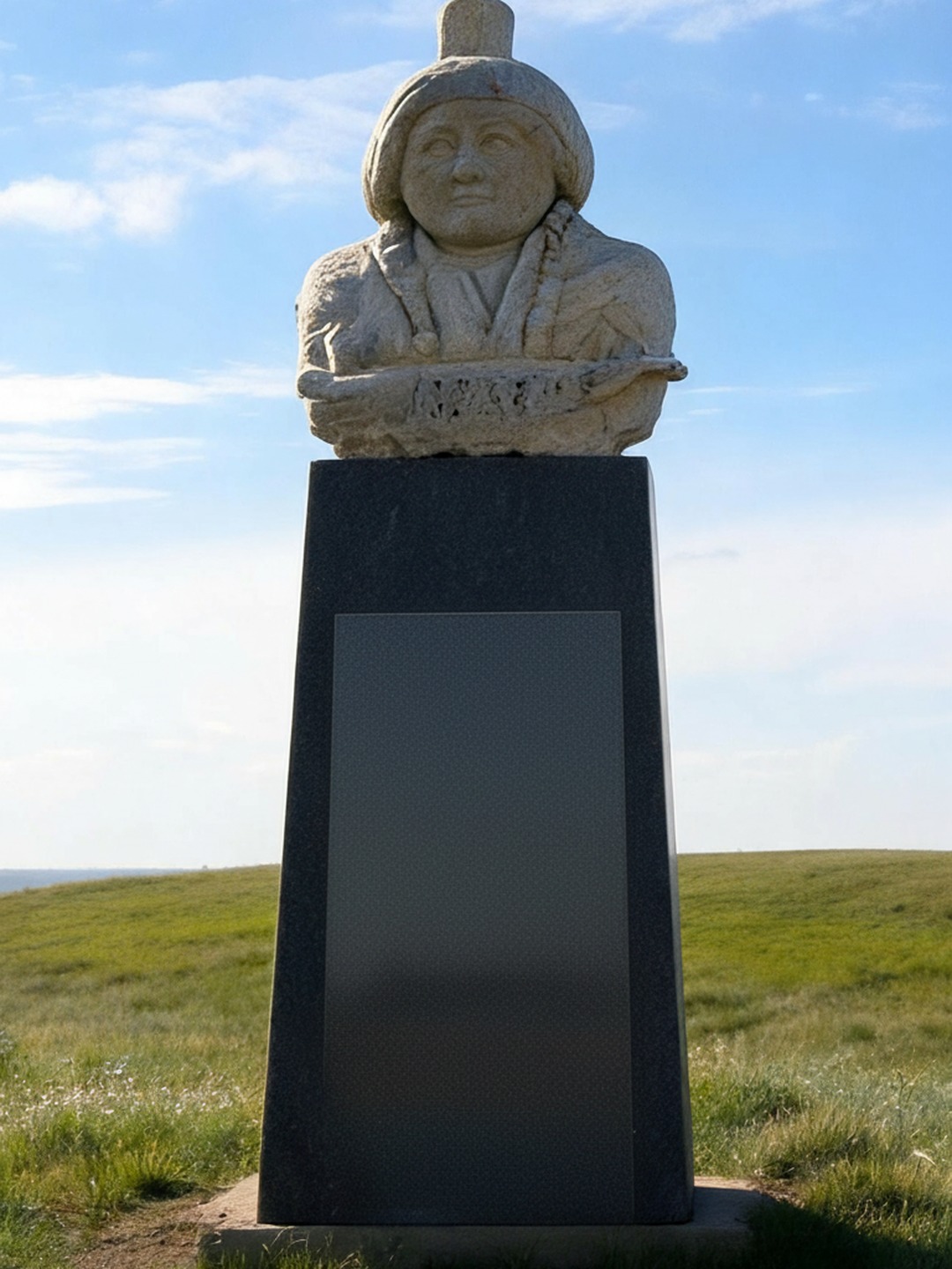 Sitting Bull monument on the Standing Rock Indian Reservation in