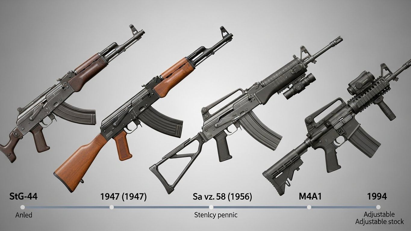 GOAT - A visual history of the assault rifle. The StG-44 from 1942 ...