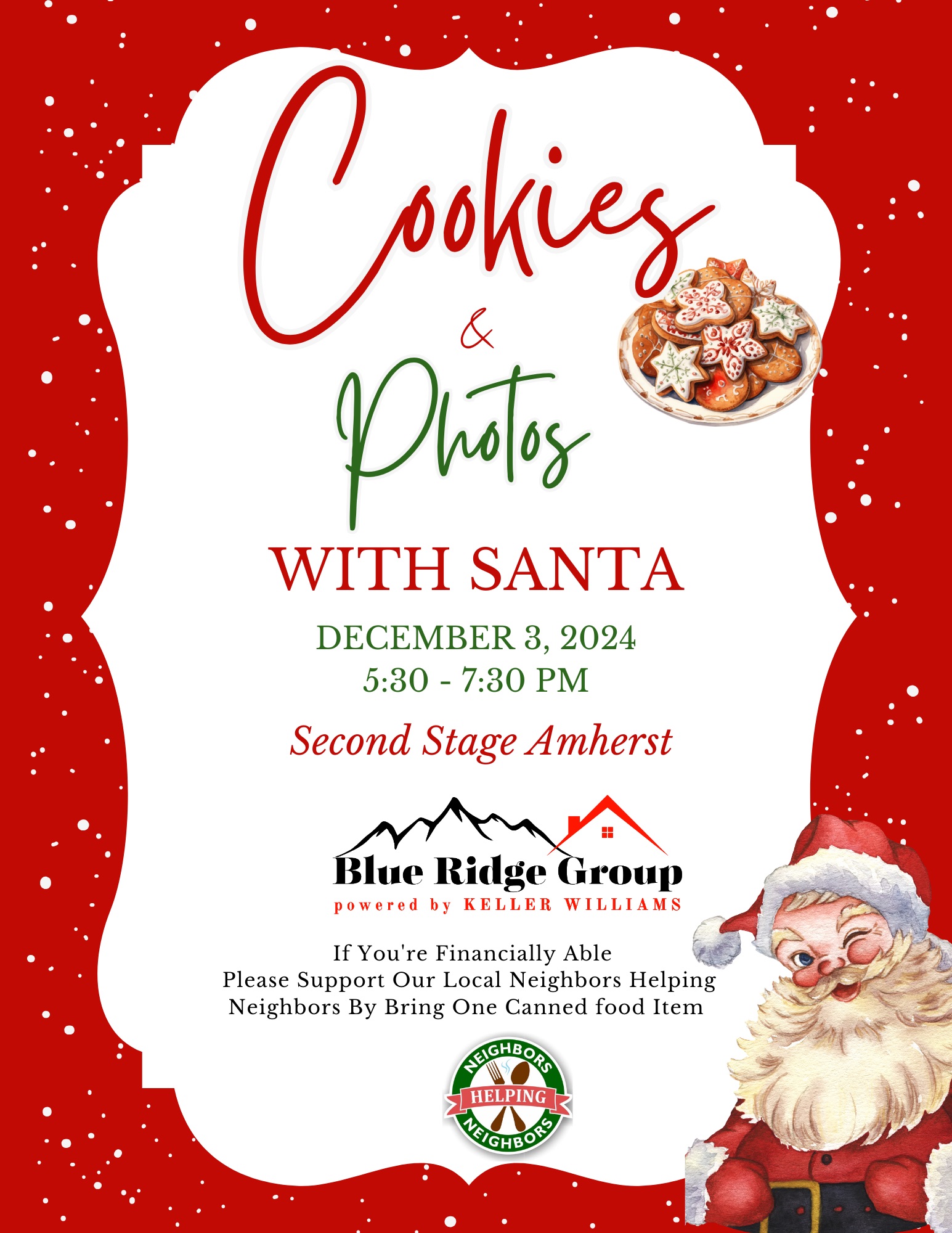 Second Annual Photos & Cookies With Santa!