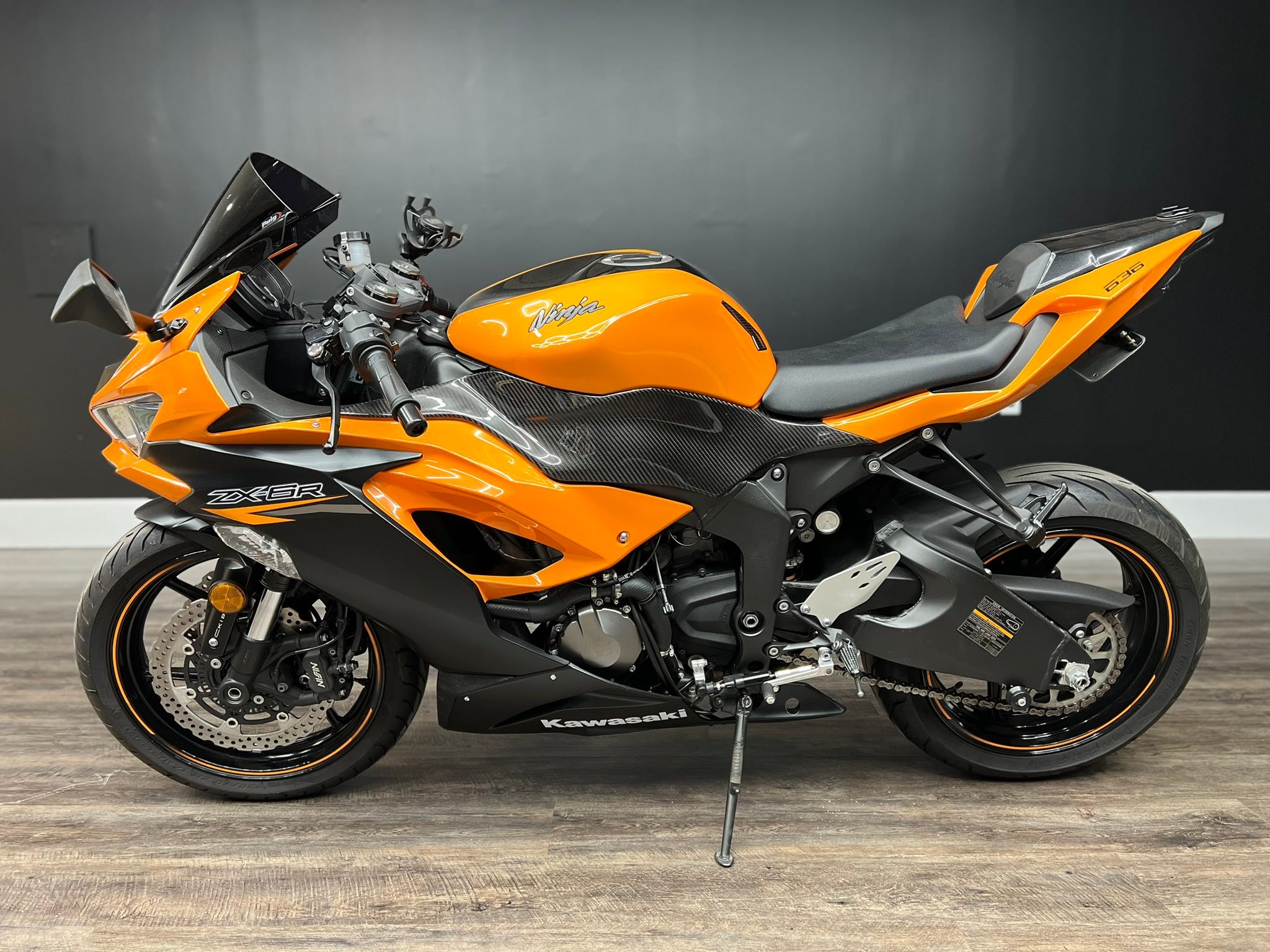 2020 Kawasaki Ninja ZX-6R 636 ABS Candy Steel Furnace Orange and