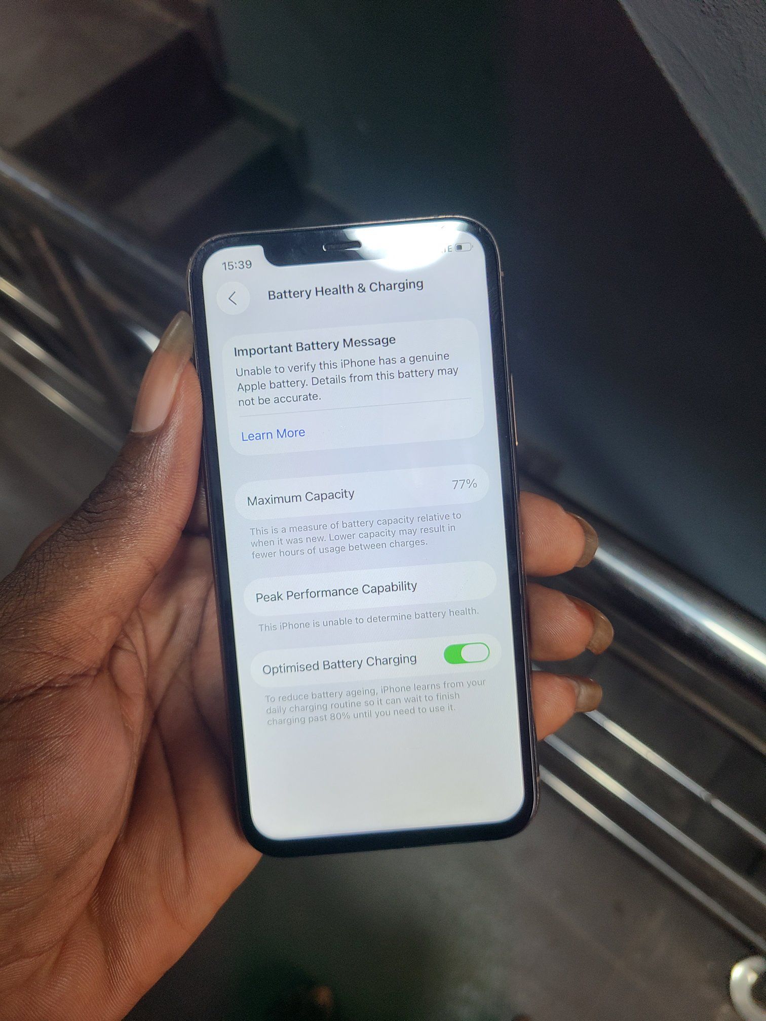 IPhone 11 pro 64gb no face ld no change part battery 77 true tone