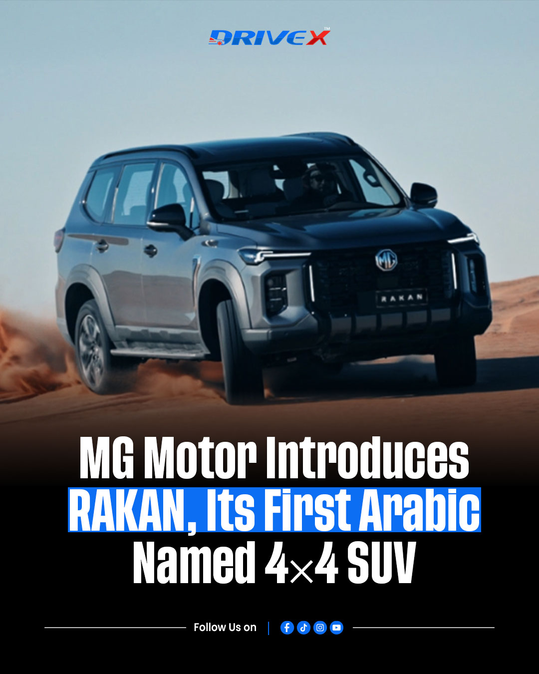 Drive - MG Motor Middle East has unveiled the all-new MG RAKAN, marking ...