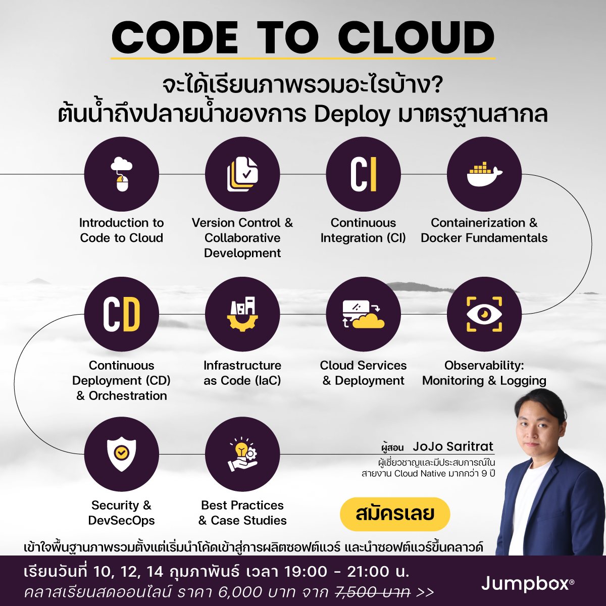 JoJo - คอร์ส Code to Cloud 📌ต้นน้ำถึงปลายน้ำของการ Deploy มาตรฐานสากล 📌 ...