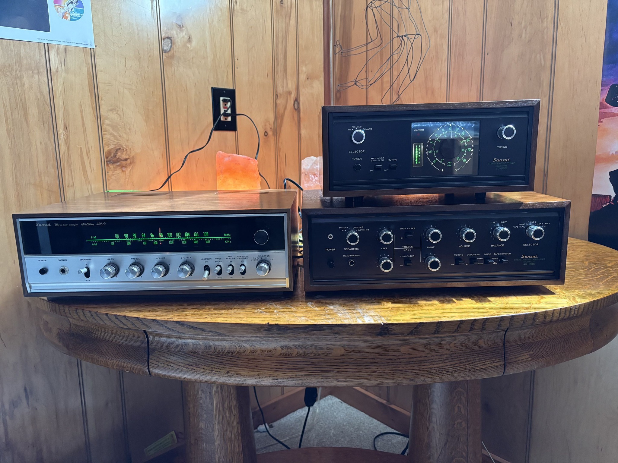 Sansui AU-555 and TU-555 devices sound wonderful