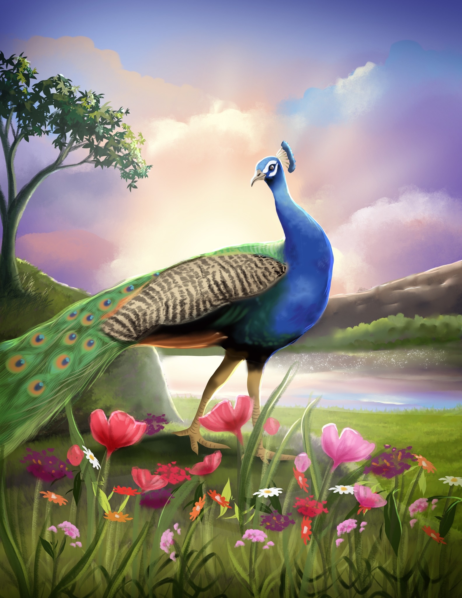 Wishing everyone a... - Penwick the Peacock by Sinny Nelson | Facebook