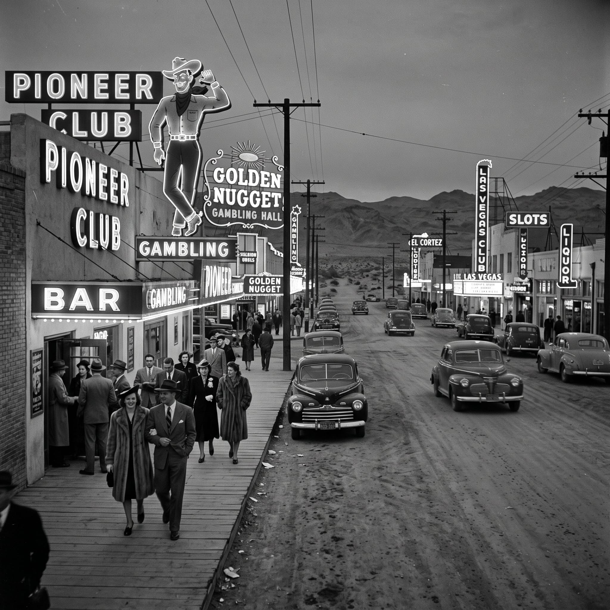 Las Vegas Club オールドデック First Las Vegas Strip nightclub, Pair-O-Dice, opens in 1931