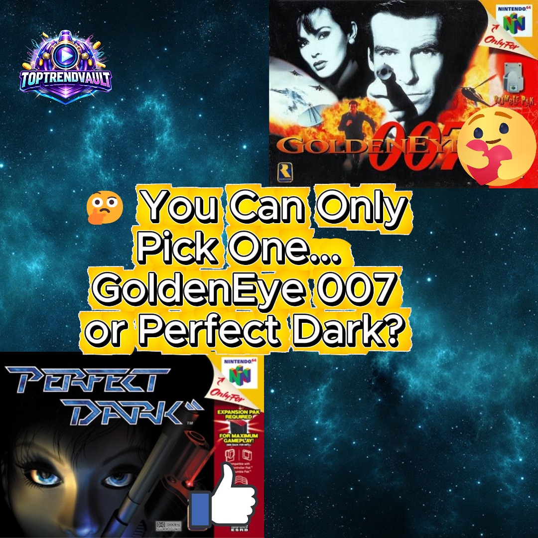 GoldenEye 007 or Perfect Dark 🤔 #retro #n64 #nintendo
