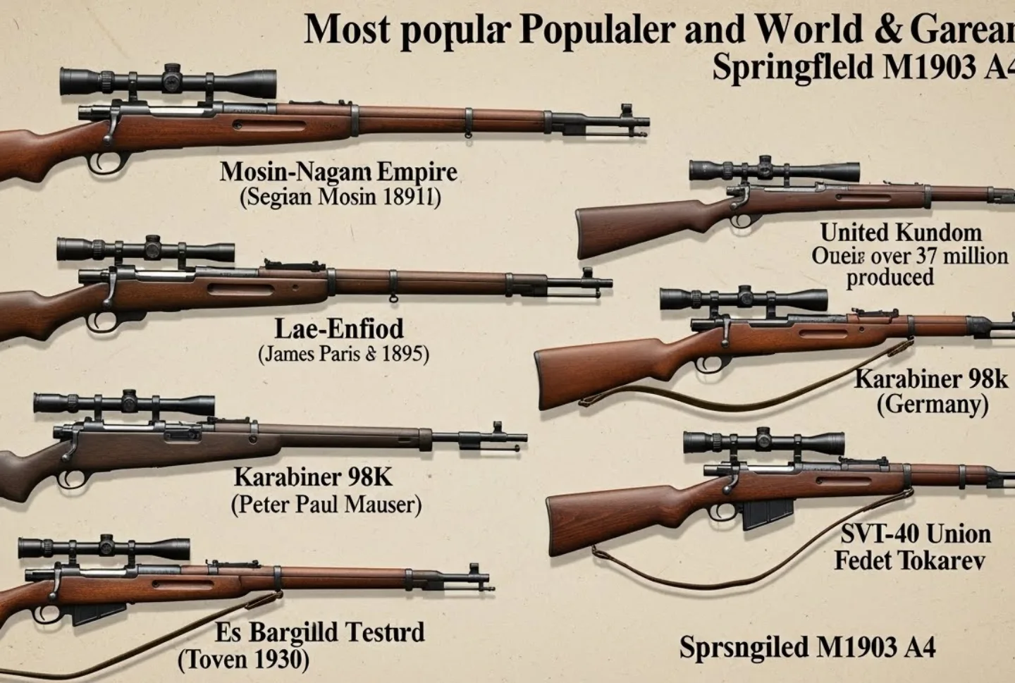 GOAT - The most popular sniper rifles and their inventors during World ...