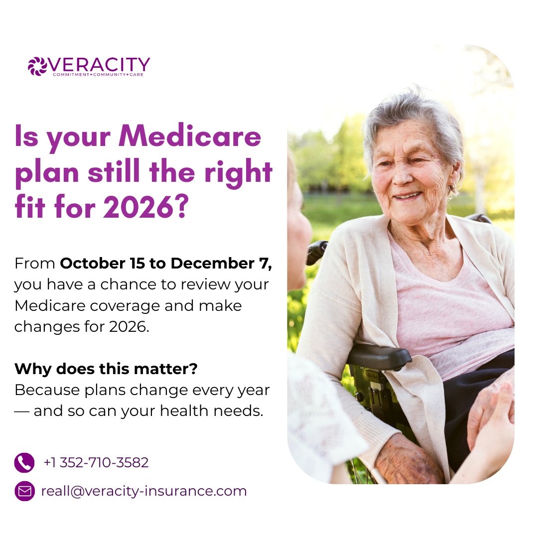 📅 Is your Medicare plan... - Veracity Insurance Services, LLC | Facebook