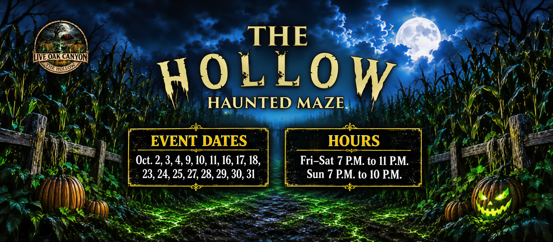 The Hollow Haunted Maze | Redlands CA