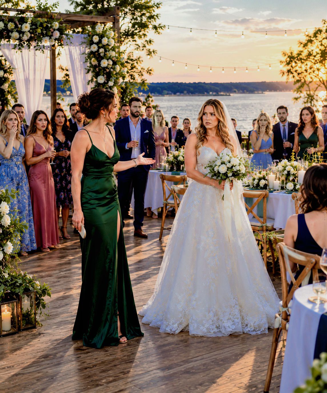 AITA for changing engagement party theme to outsmart half-sister's wedding dress plan?
