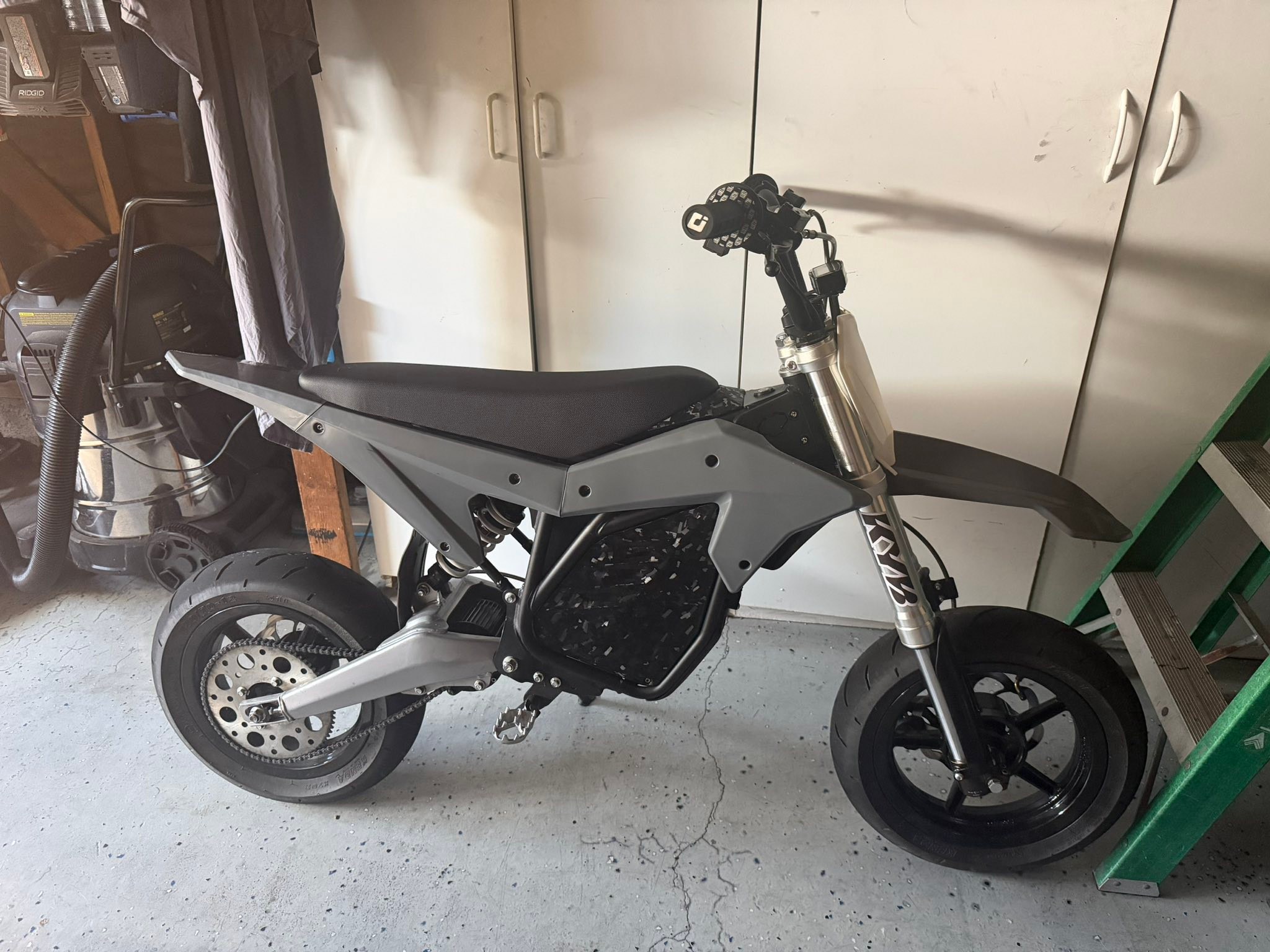 Modified ETM RTR bike for sale in SoCal with high torque motor and