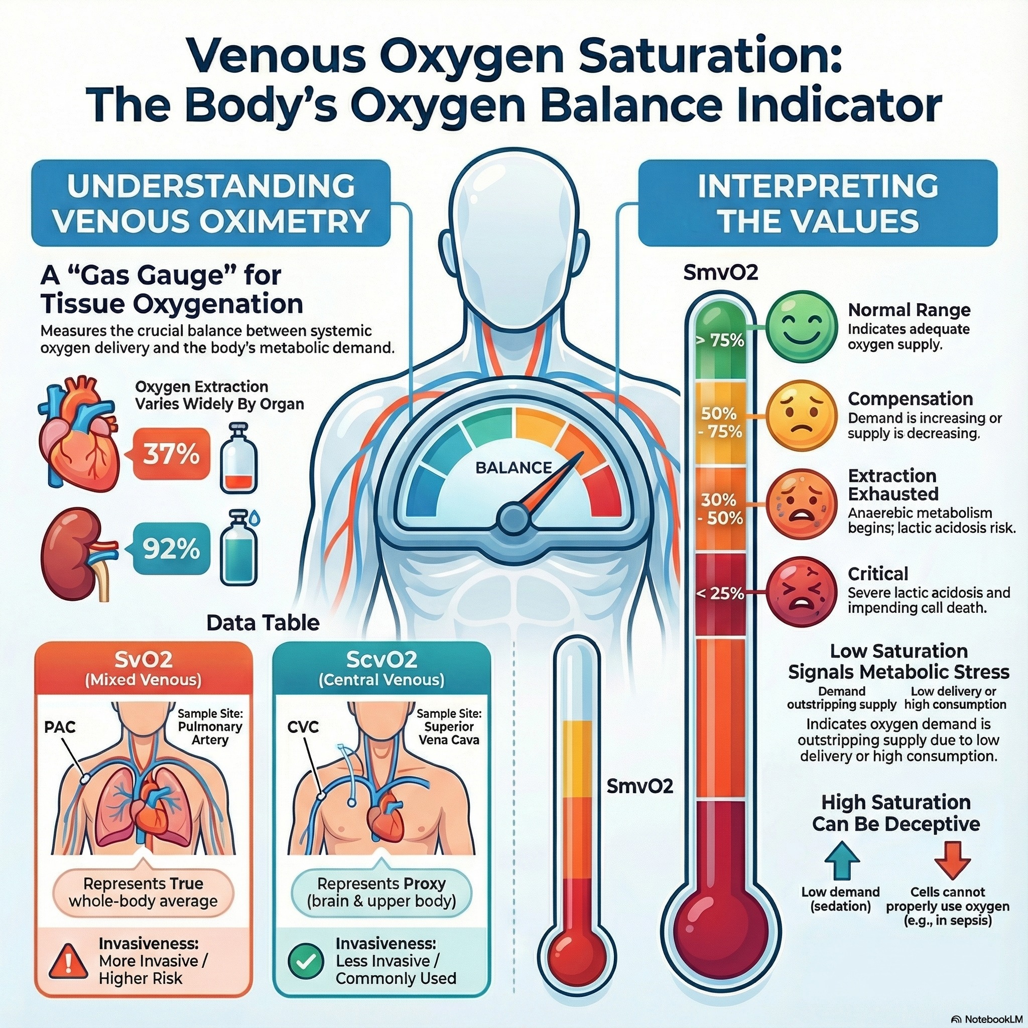 Critical Care Medicine Community (CCMC) | Venous Oxygen Saturation ...