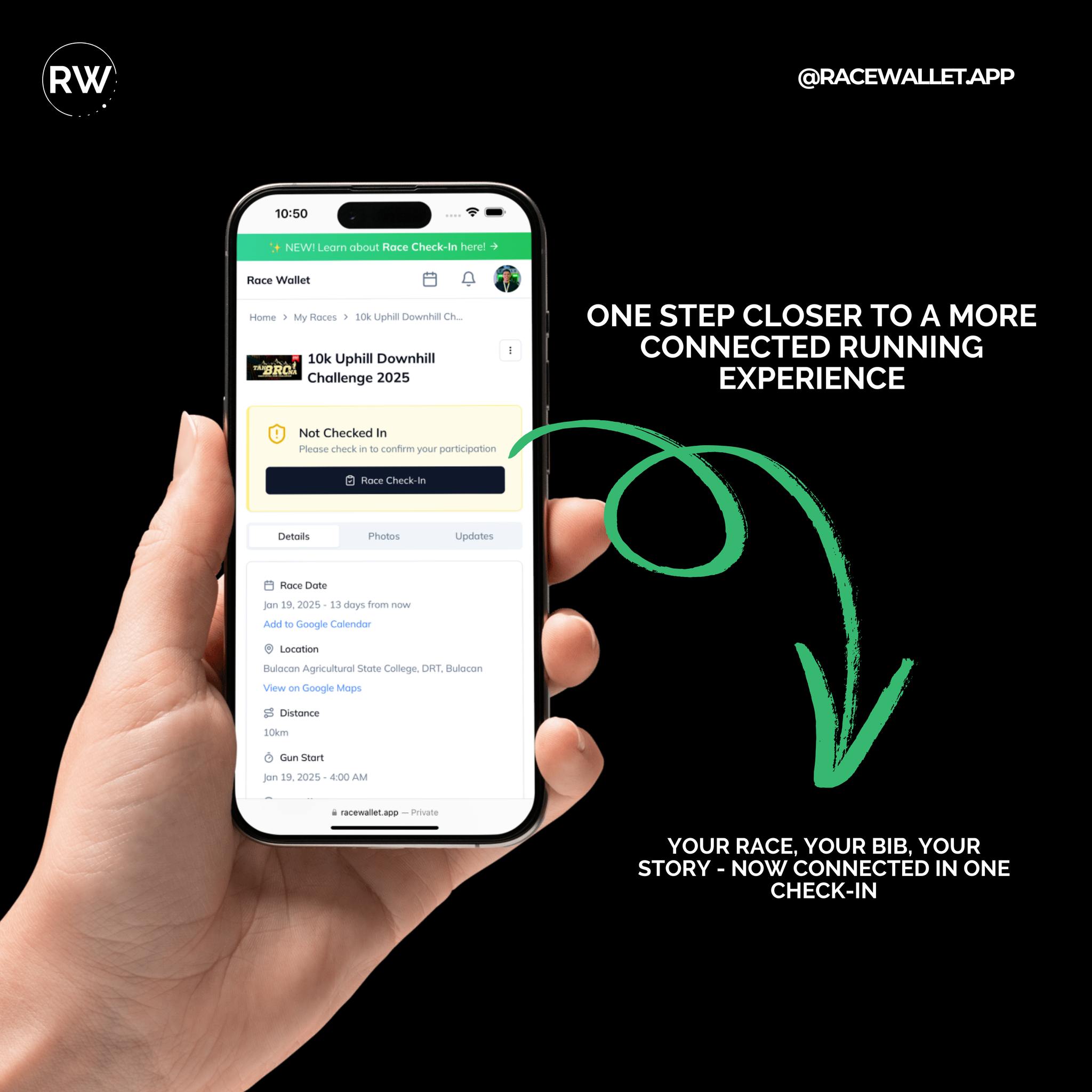Race Wallet - NEW FEATURE ALERT! The 10k Uphill...