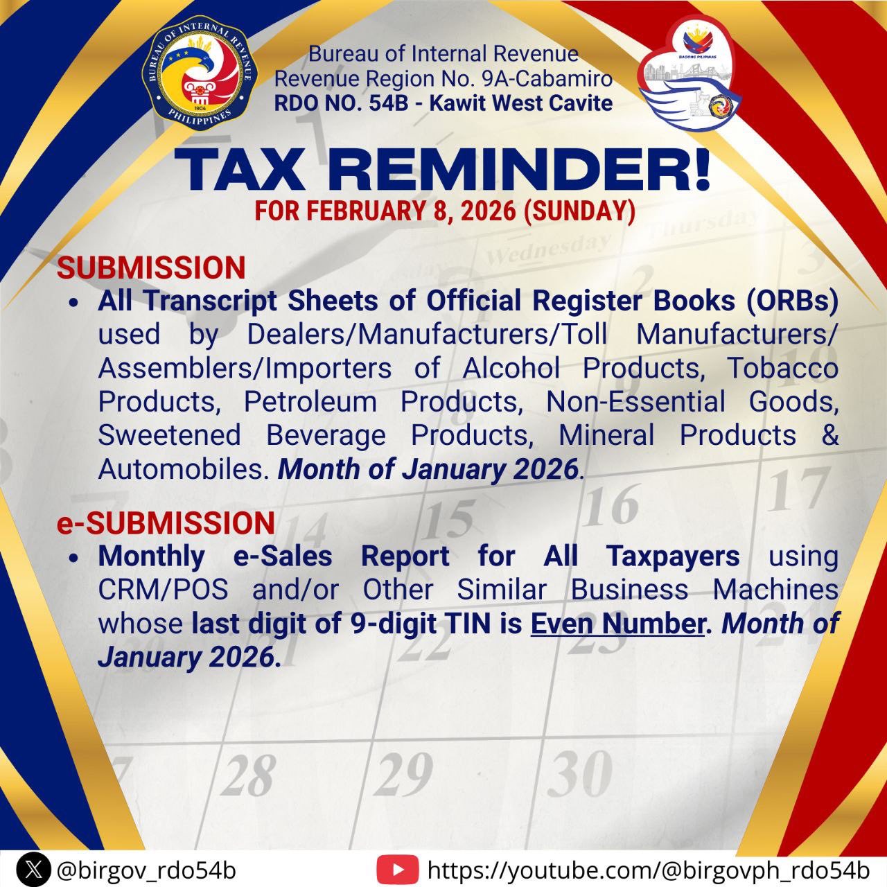 BIR Revenue District Office 54B - Kawit, West Cavite | Kawit