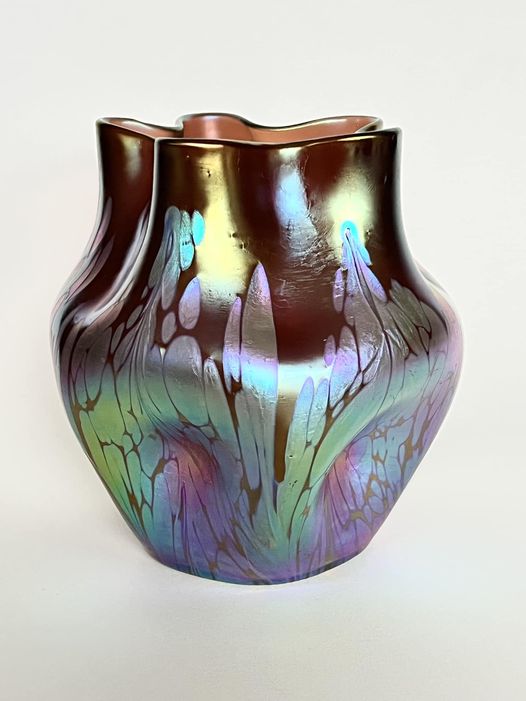 Johann Loetz Witwe art glass vase