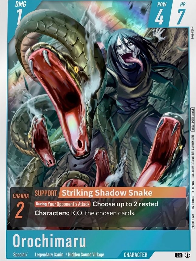 Sasuke Uchiha joins Naruto Mythos TCG set 2