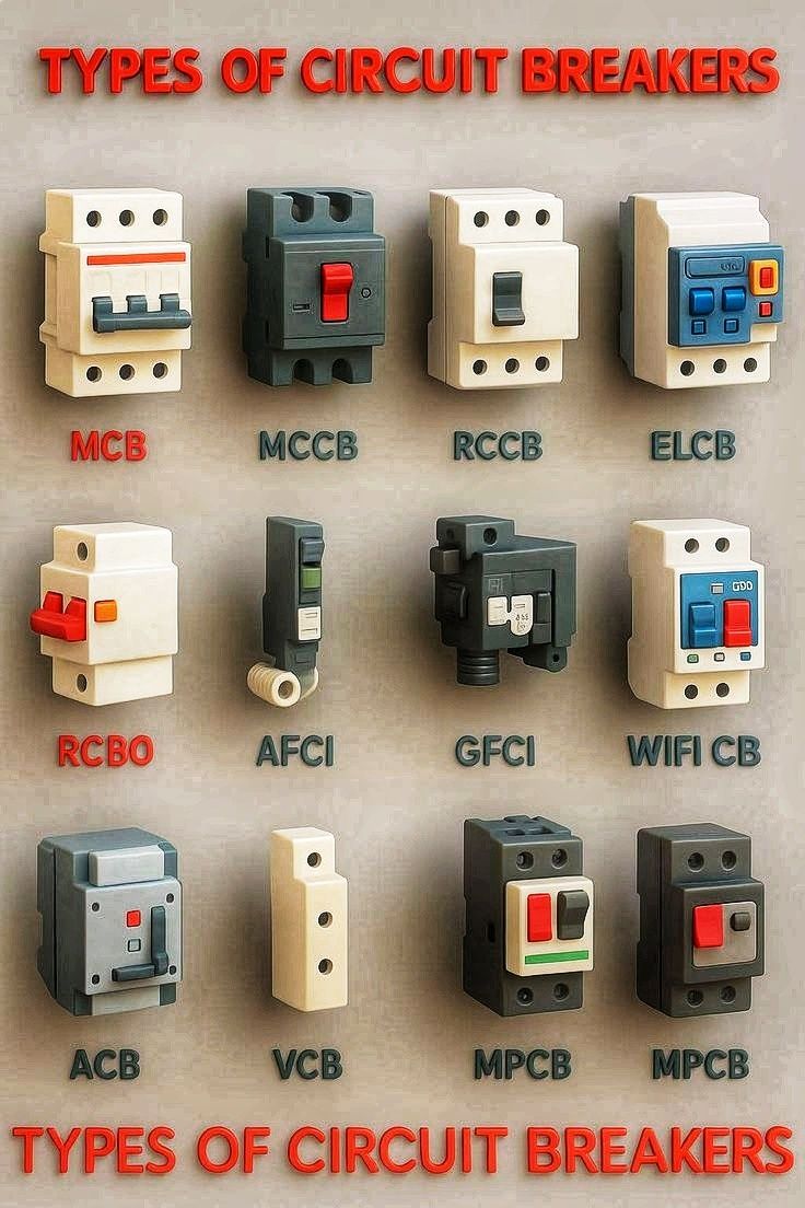 Electronics Craftsman | Understanding Types of Circuit Breakers: From ...