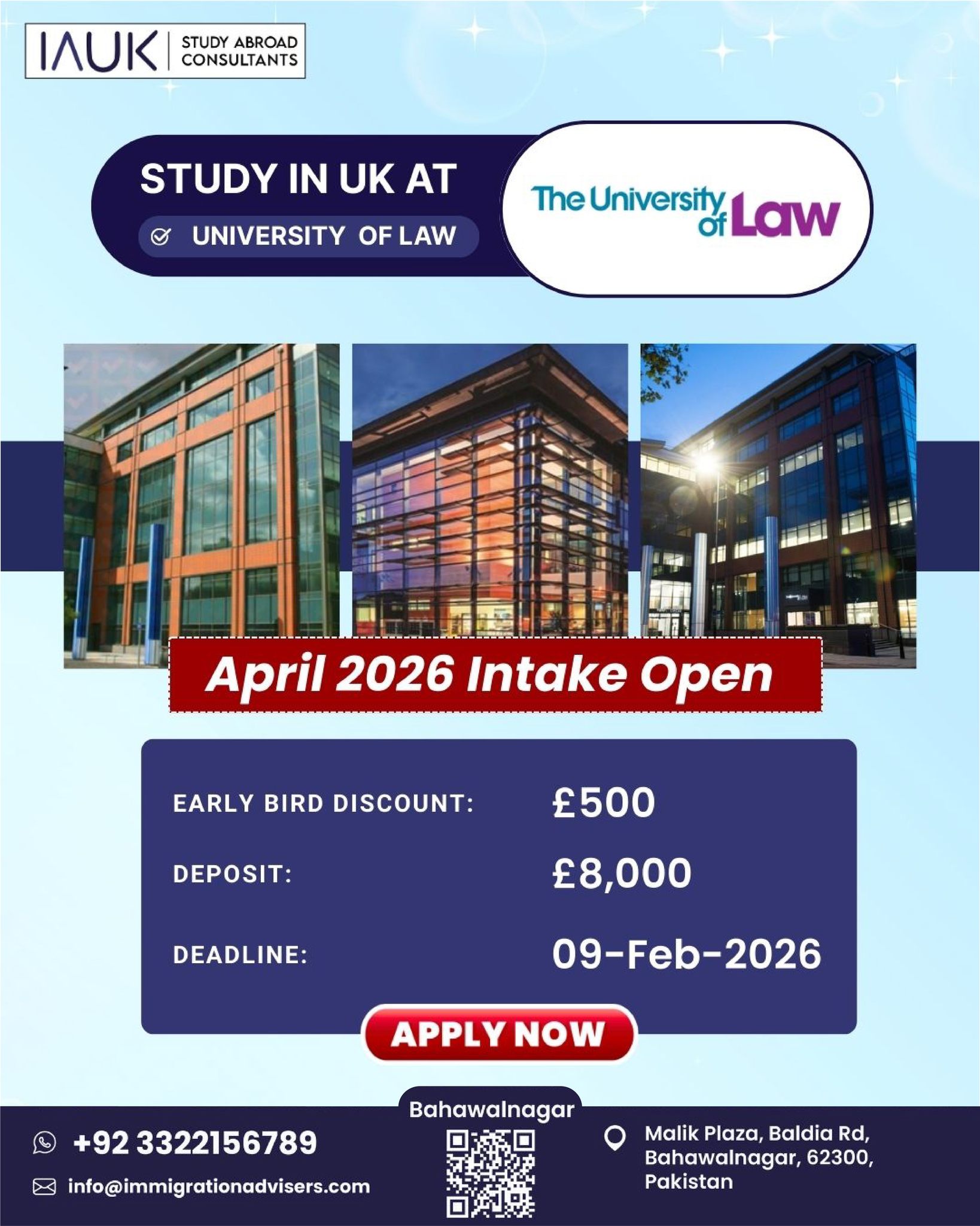 IAUK - 🎓 Study in UK at The University of Law – April 2026 Intake Now ...