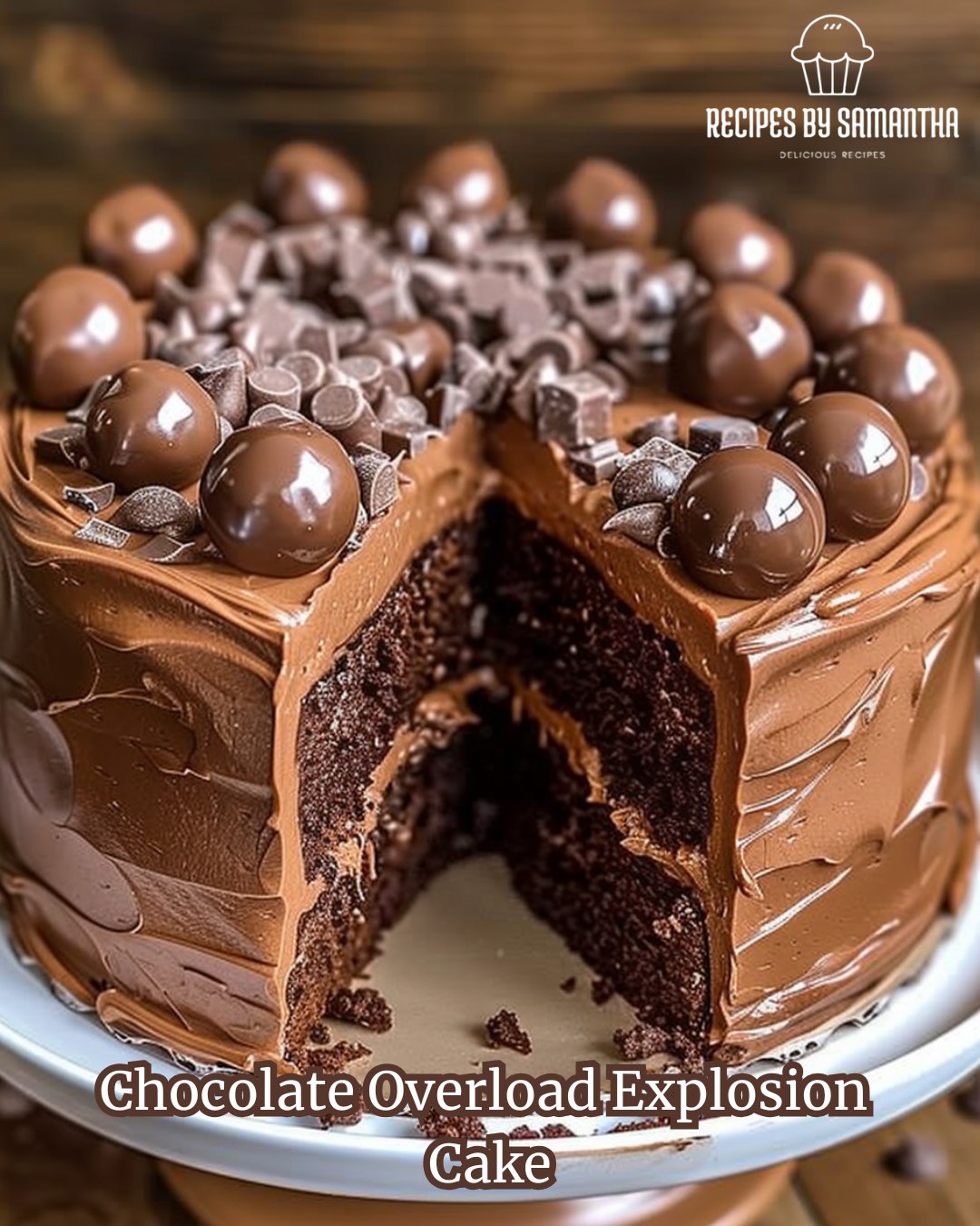 Recipes - 🍫 Chocolate Overload Explosion Cake 🍫 Prepare to be amazed by ...