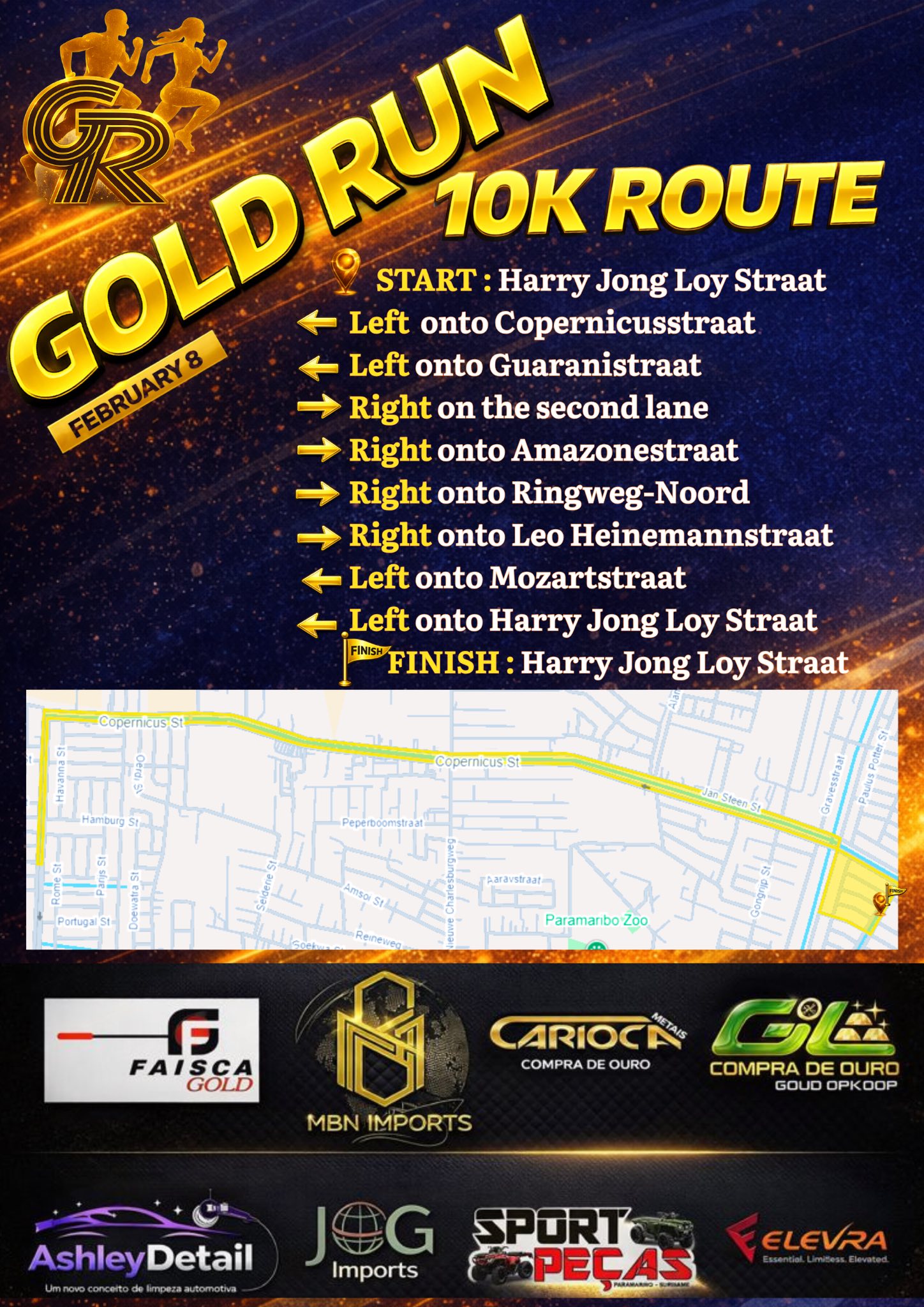 Gold Run - 🏃‍♀️ GOLD RUN – ROUTE DETAILS 🏃‍♂️ Our route... | Facebook