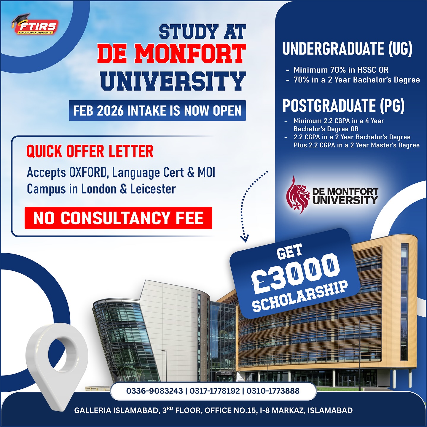 FTIRS - 🌍 Your Future Starts at De Montfort University (DMU) – February ...
