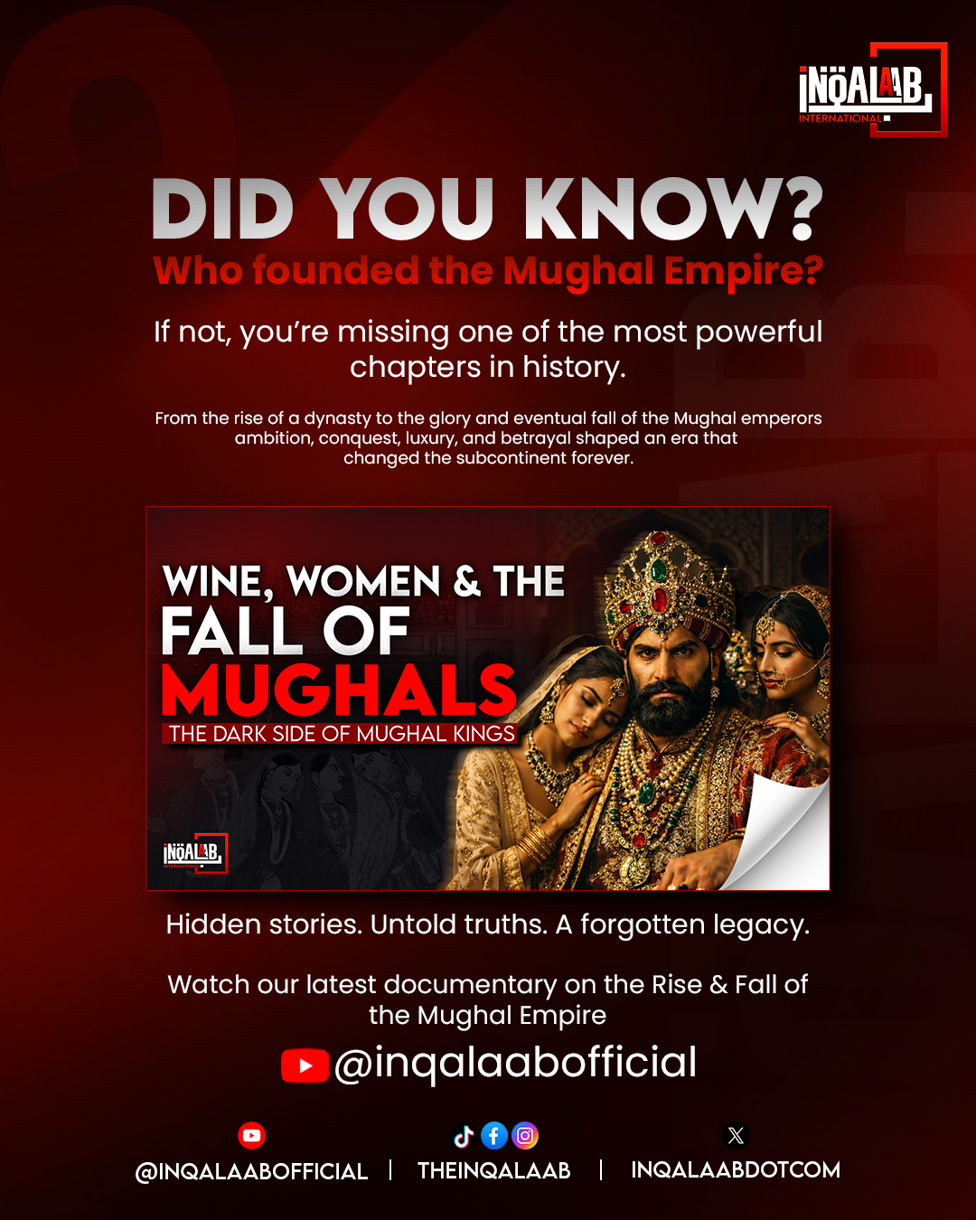 Inqalaab - Did you know who founded the Mughal Empire? If not, you’re ...