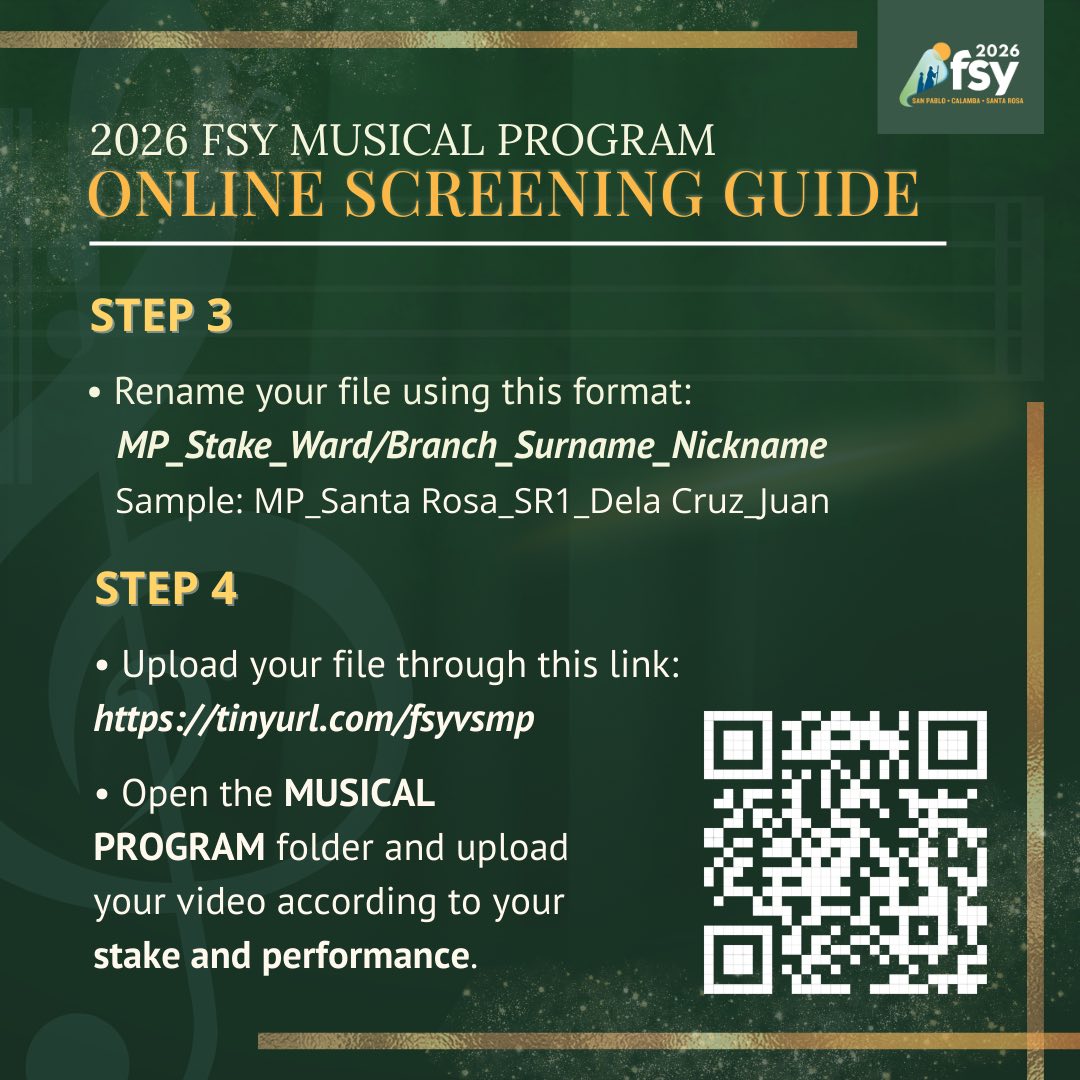 FSY 2026 San Pablo • Calamba • Santa Rosa