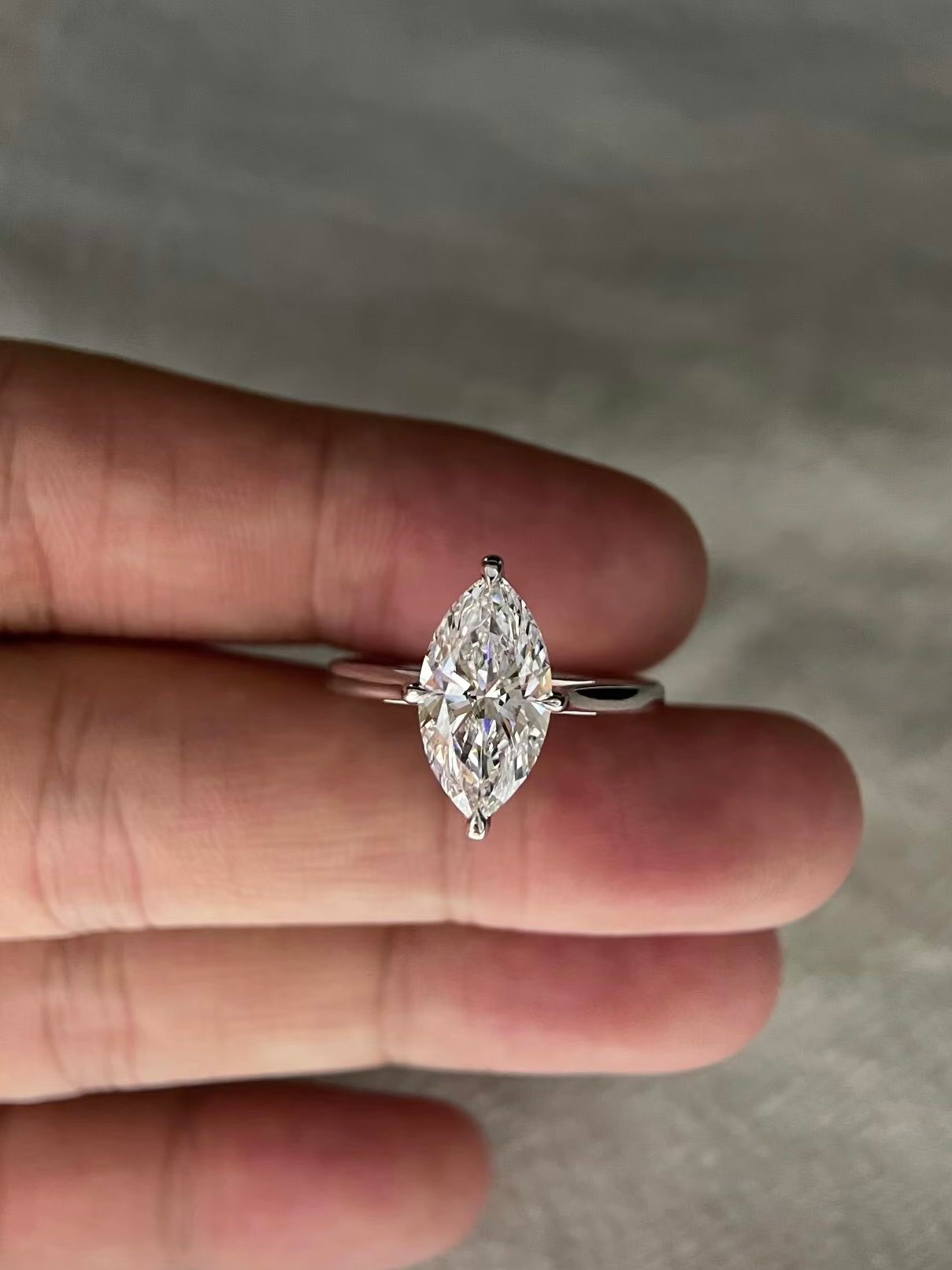 3 carat marquis E VS1 IGI lab diamond ring??