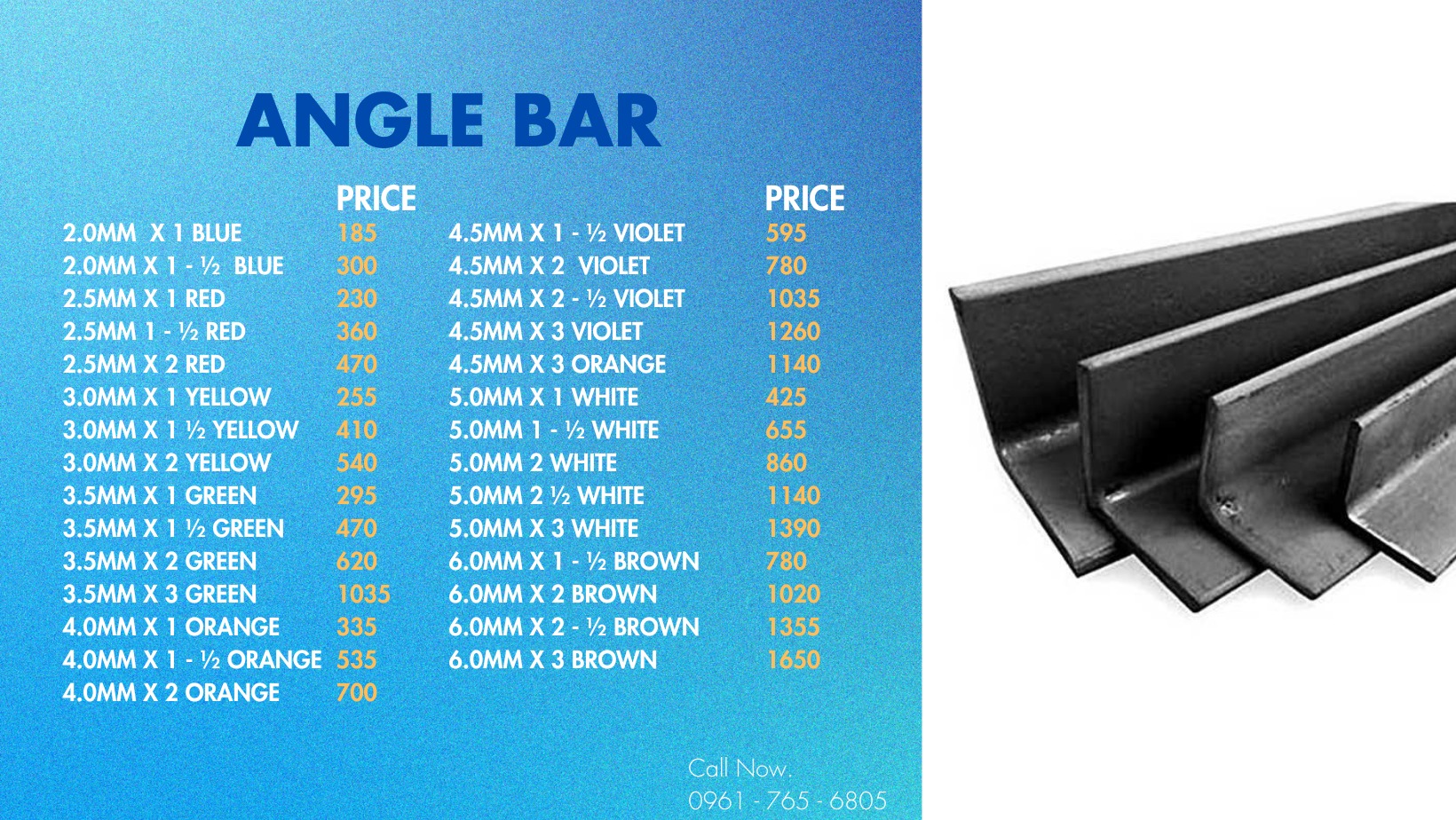 Apollo - 📣ANGLE BAR UPDATED PRICELIST‼️ For your inquiries and other ...