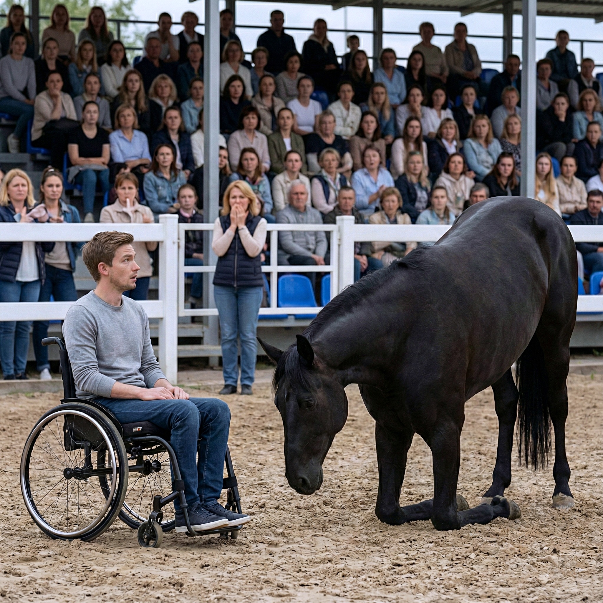 Moments - He wheeled himself into the arena, shy and nervous! Then the ...