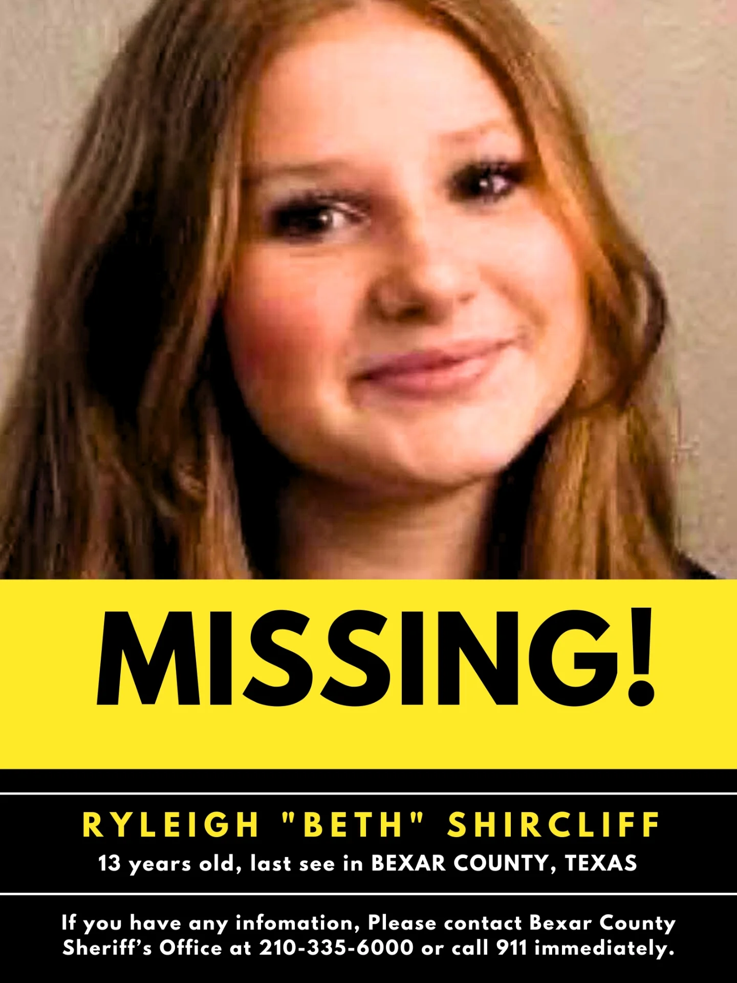 Outrageous - 🚨 MISSING TEEN ALERT – BEXAR COUNTY, TEXAS 🚨 13-year-old ...