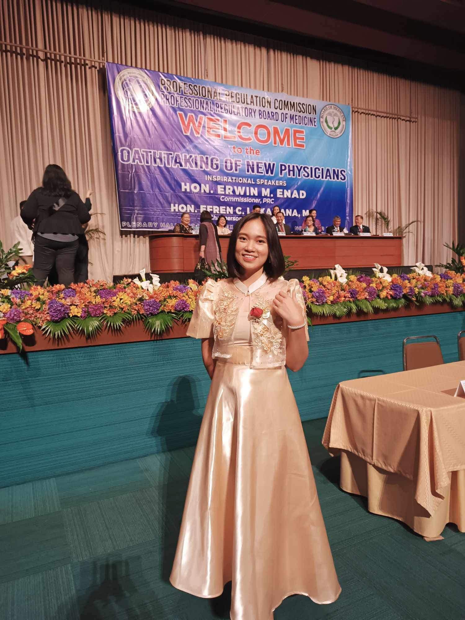 formal dress for oath taking ceremony Congratulations to our newly oathed Physician clients✨ ⬇️⬇️⬇️ Looking Modern Filipiniana and Gowns for rent in Davao City? We got you!✨ We have barong tagalog, evening gowns, wears, Filipiniana Occasion:Seaside-dinner