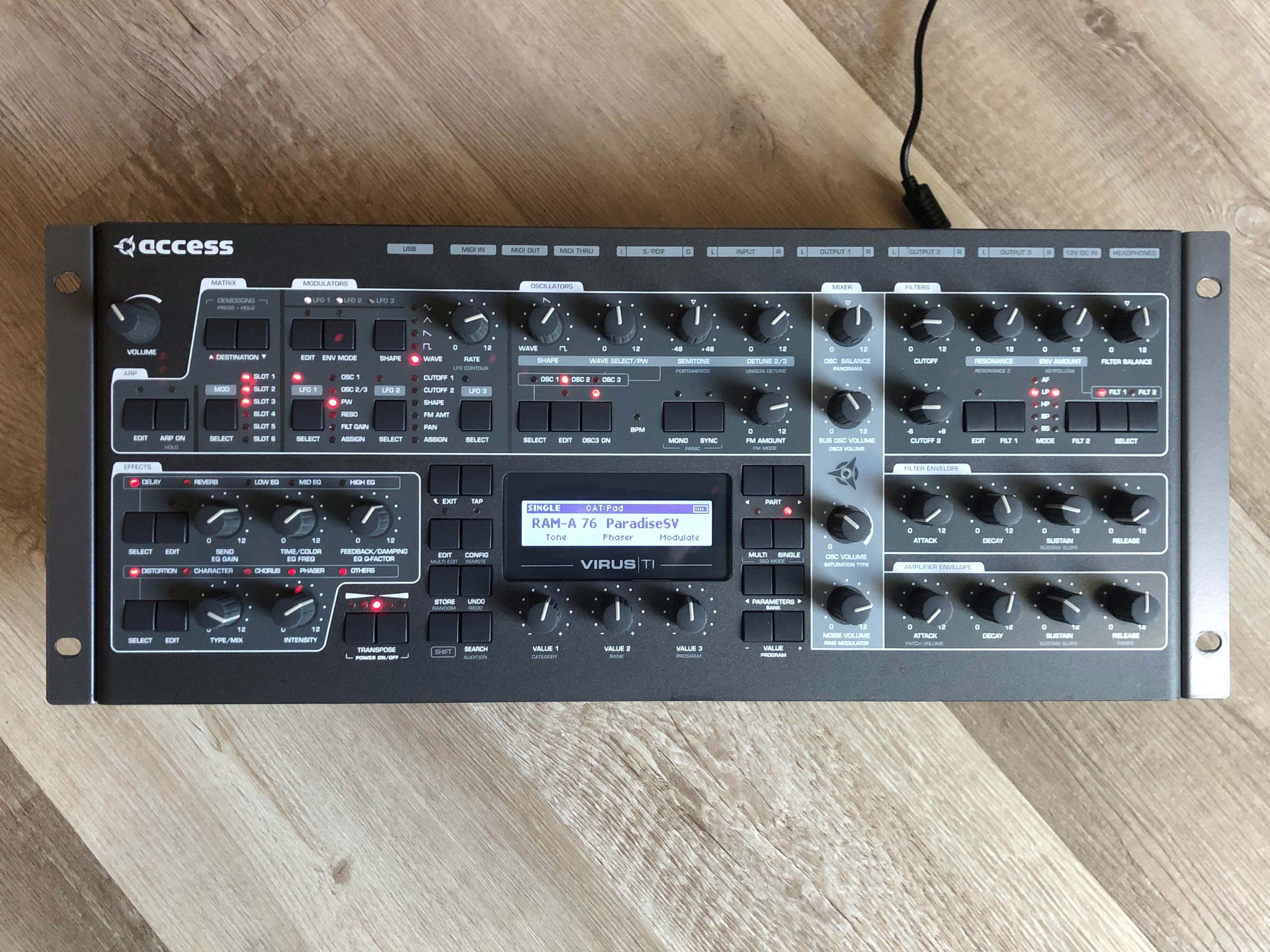 Restoring access virus ti2 synthesizers