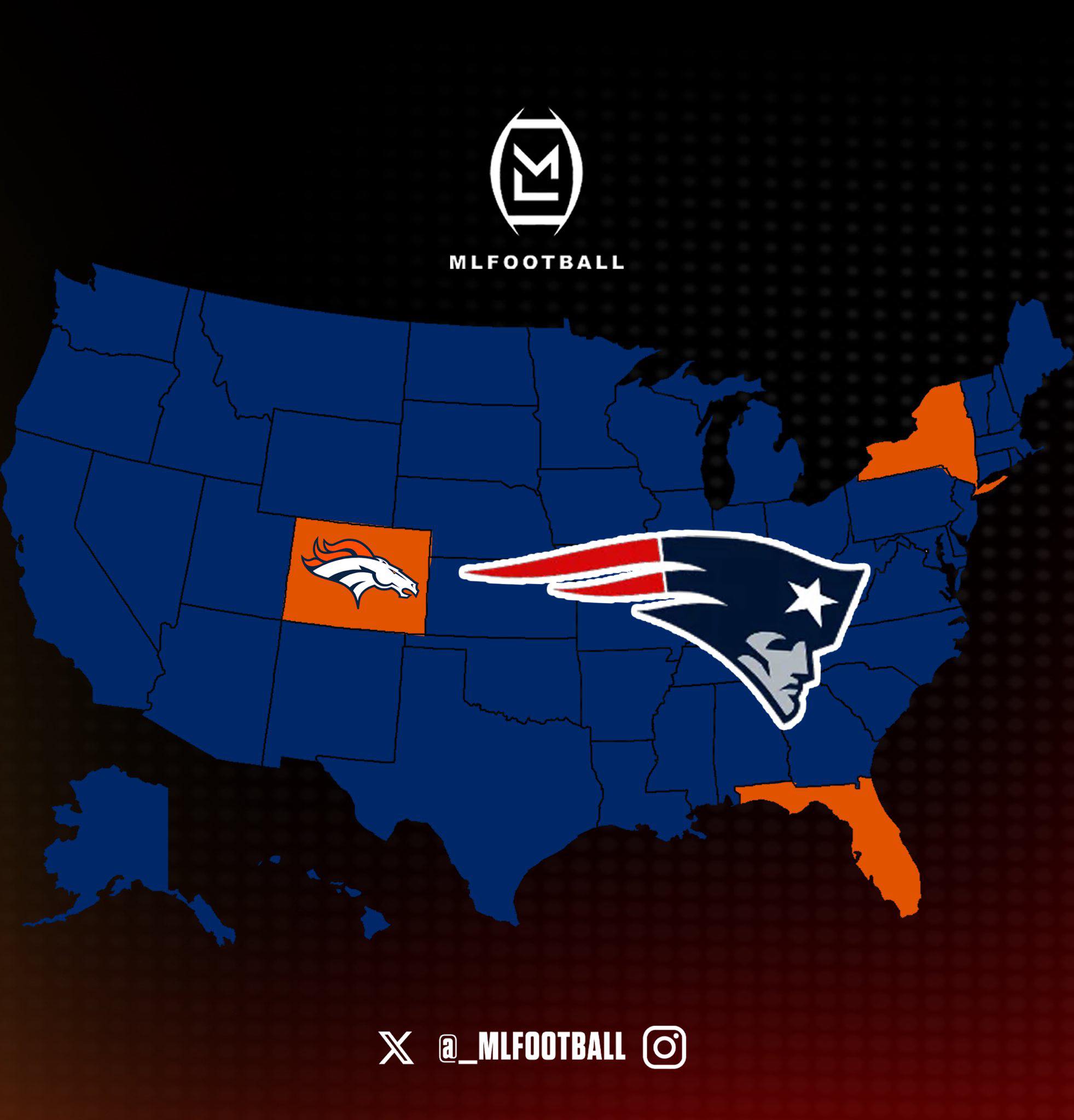 NFL is Life | MAP OF WHO THE ENTIRE USA IS ROOTING FOR IN THE #PATRIOTS ...